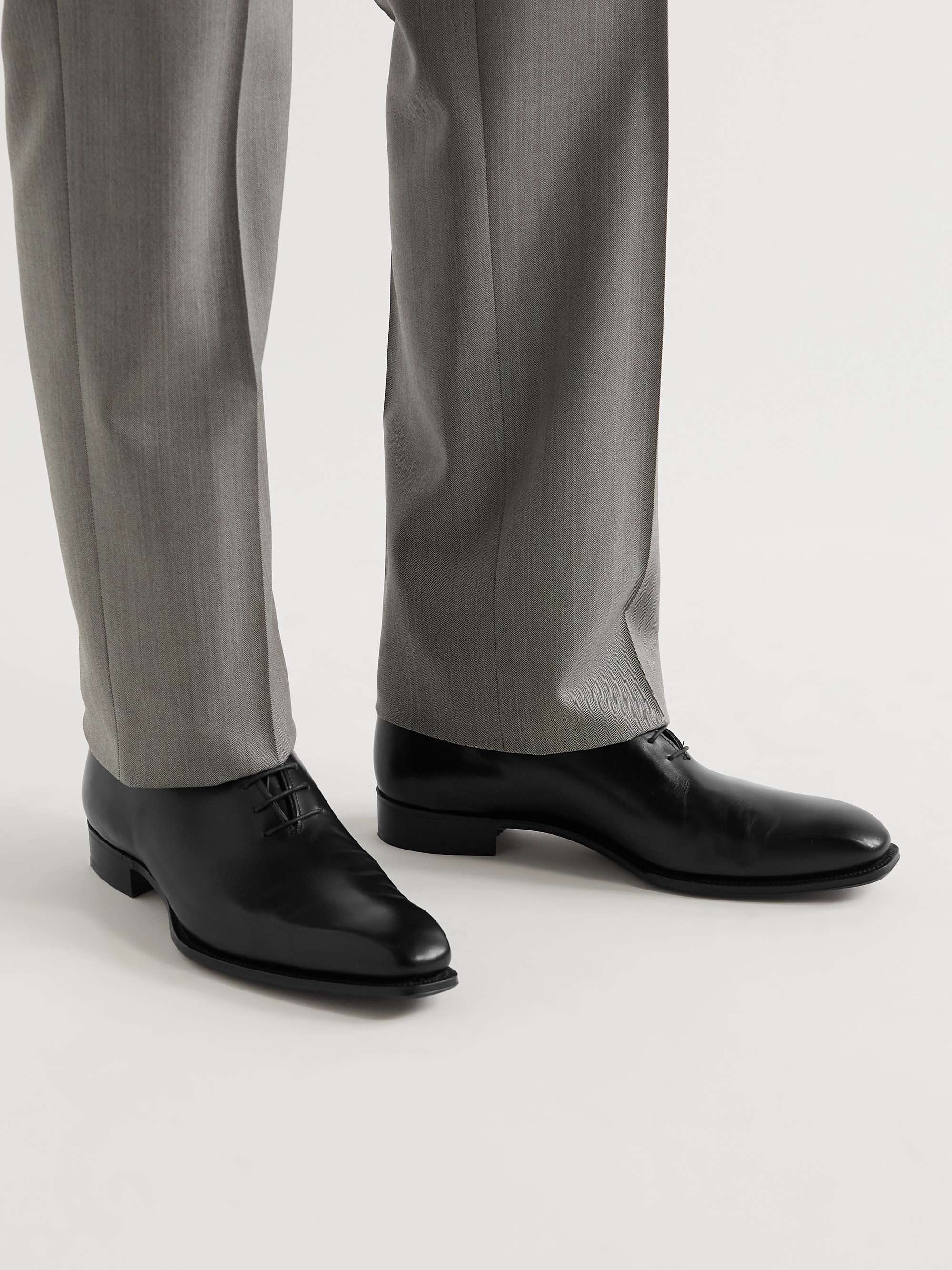 KINGSMAN Merlin Whole-Cut Leather Derby Shoes