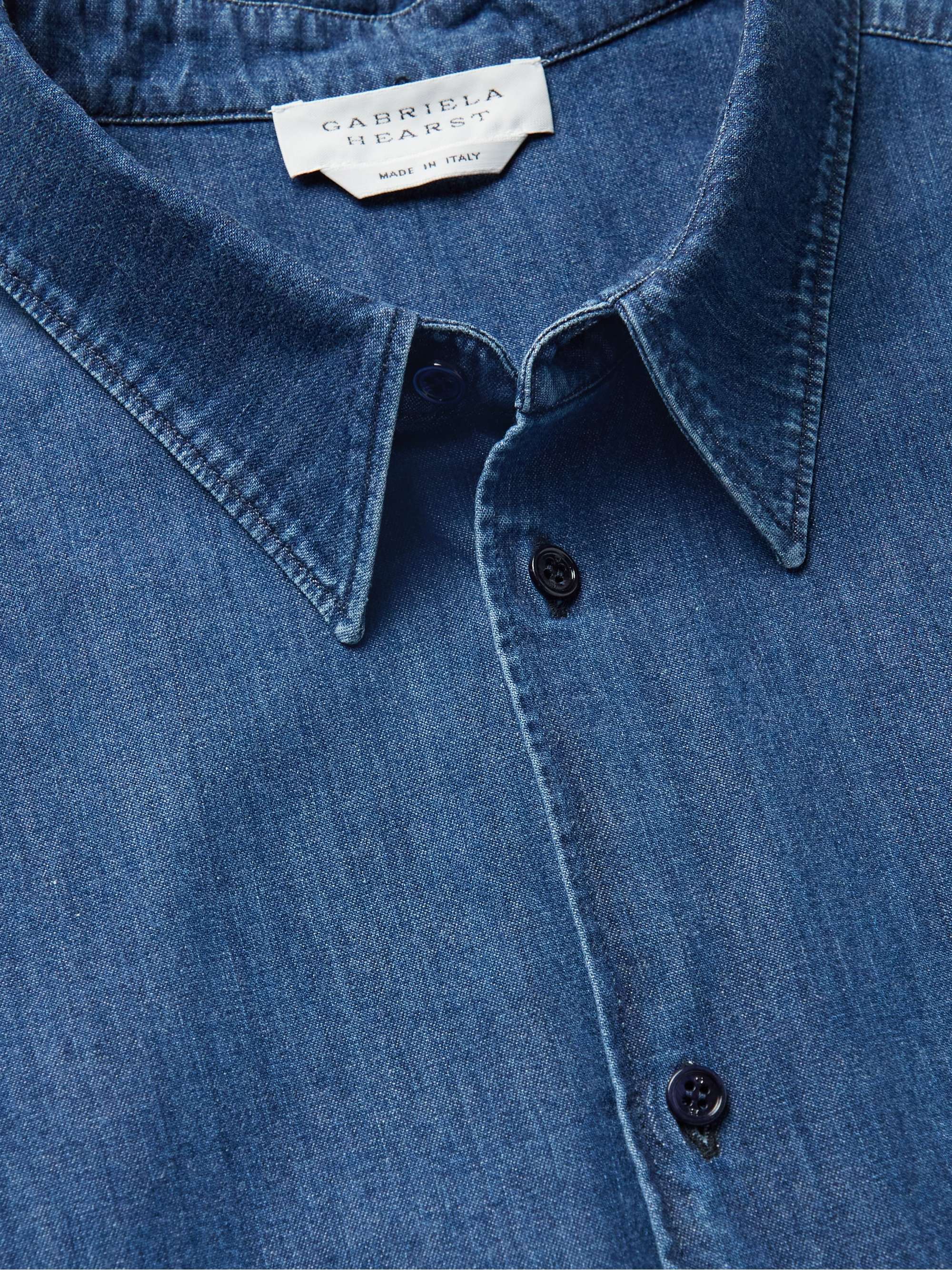 GABRIELA HEARST Quevedo Slim-Fit Denim Shirt