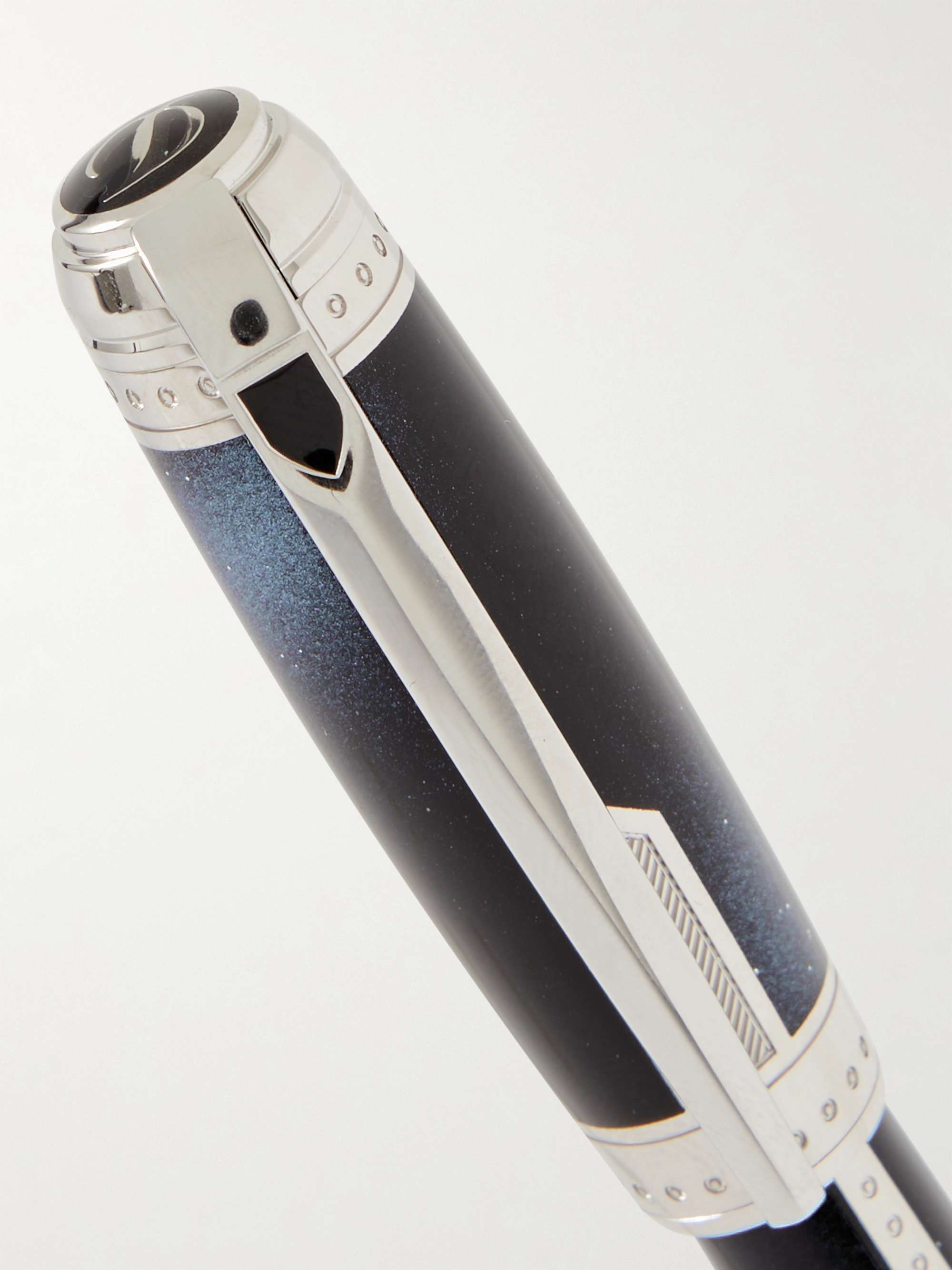 S.T. DUPONT Space Odyssey Palladium-Coated and Enamel Fountain Pen
