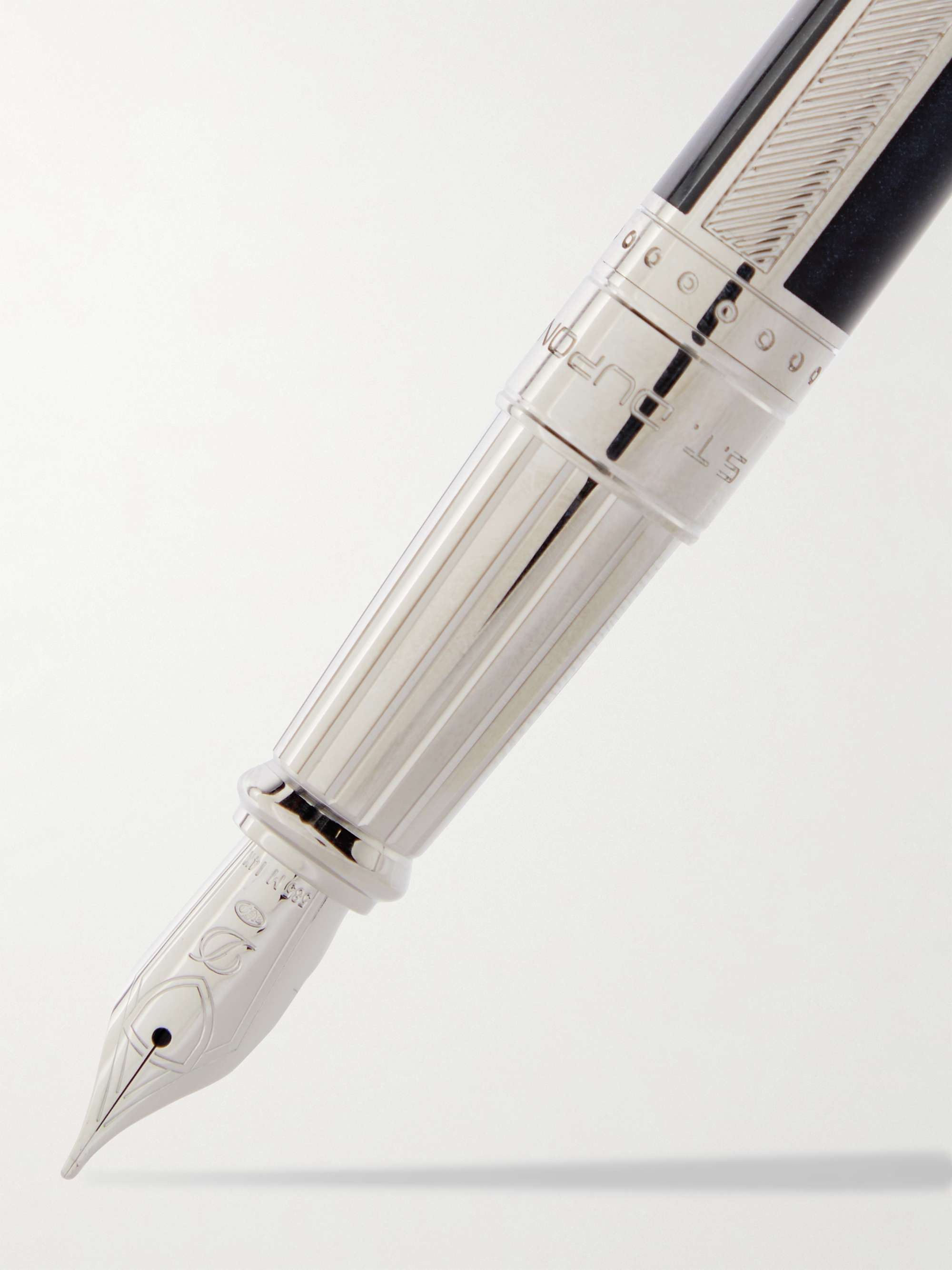 S.T. DUPONT Space Odyssey Palladium-Coated and Enamel Fountain Pen