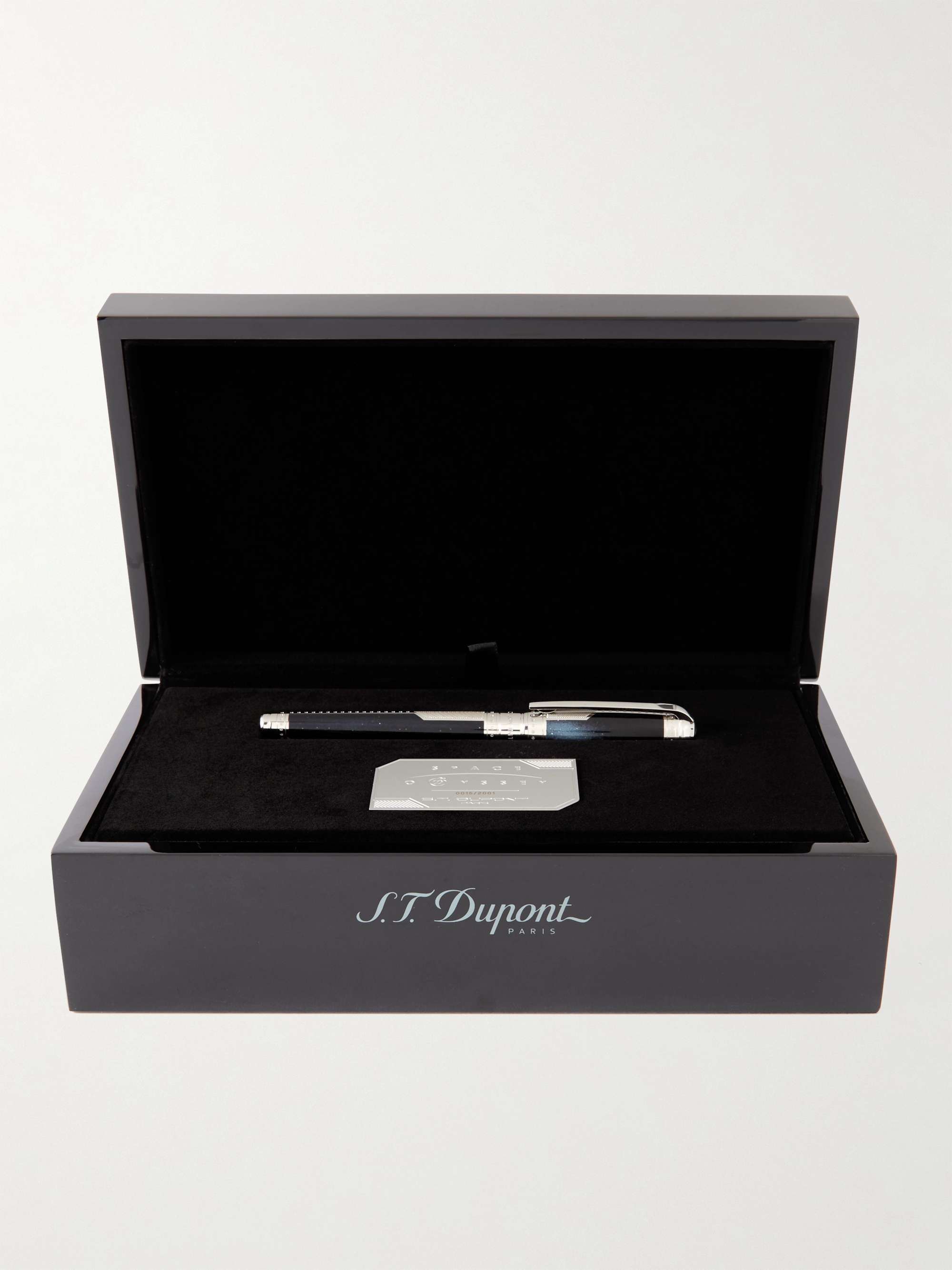 S.T. DUPONT Space Odyssey Palladium-Coated and Enamel Fountain Pen