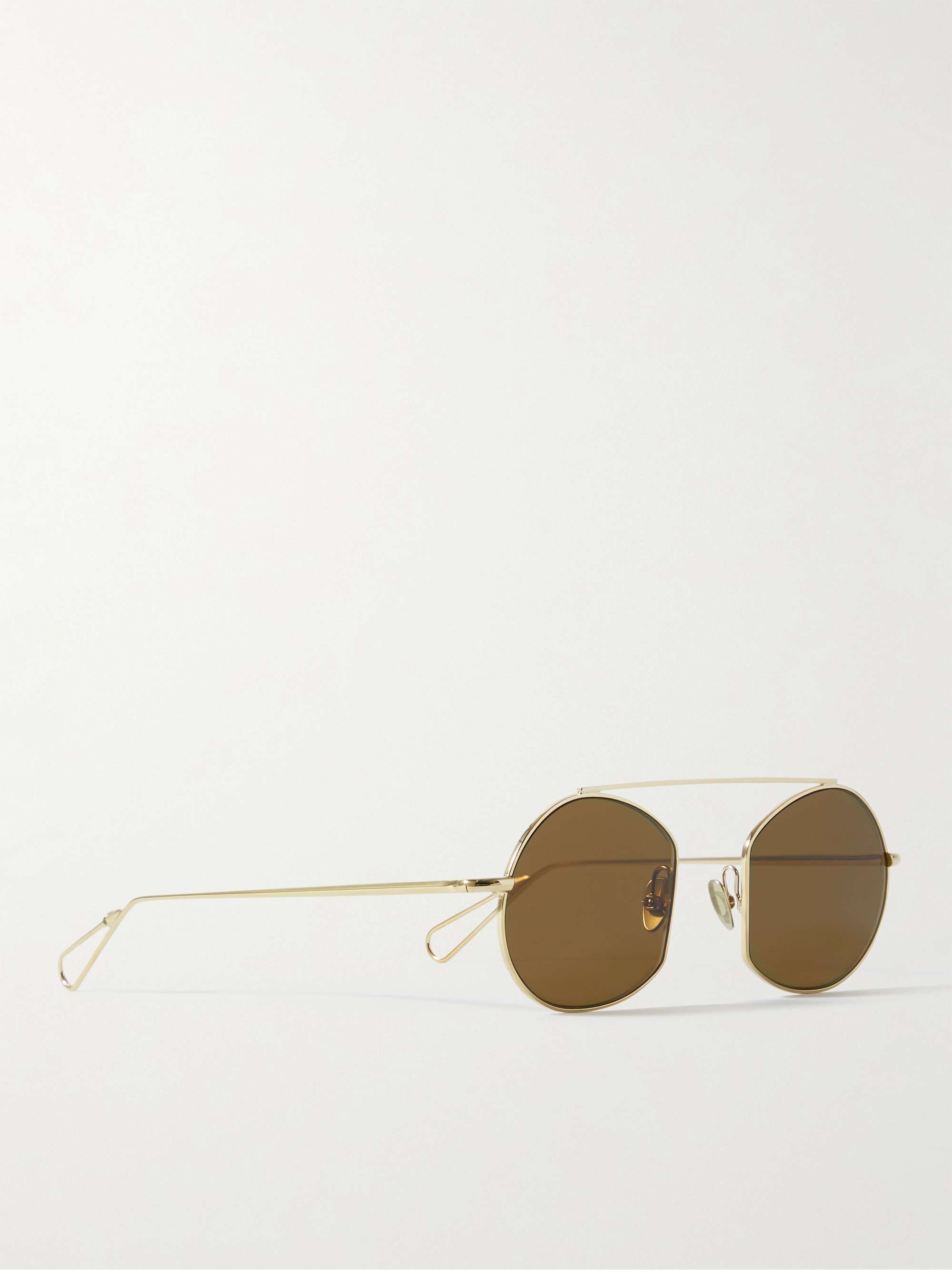 AHLEM Place des Victoires Aviator-Style Gold-Tone Sunglasses