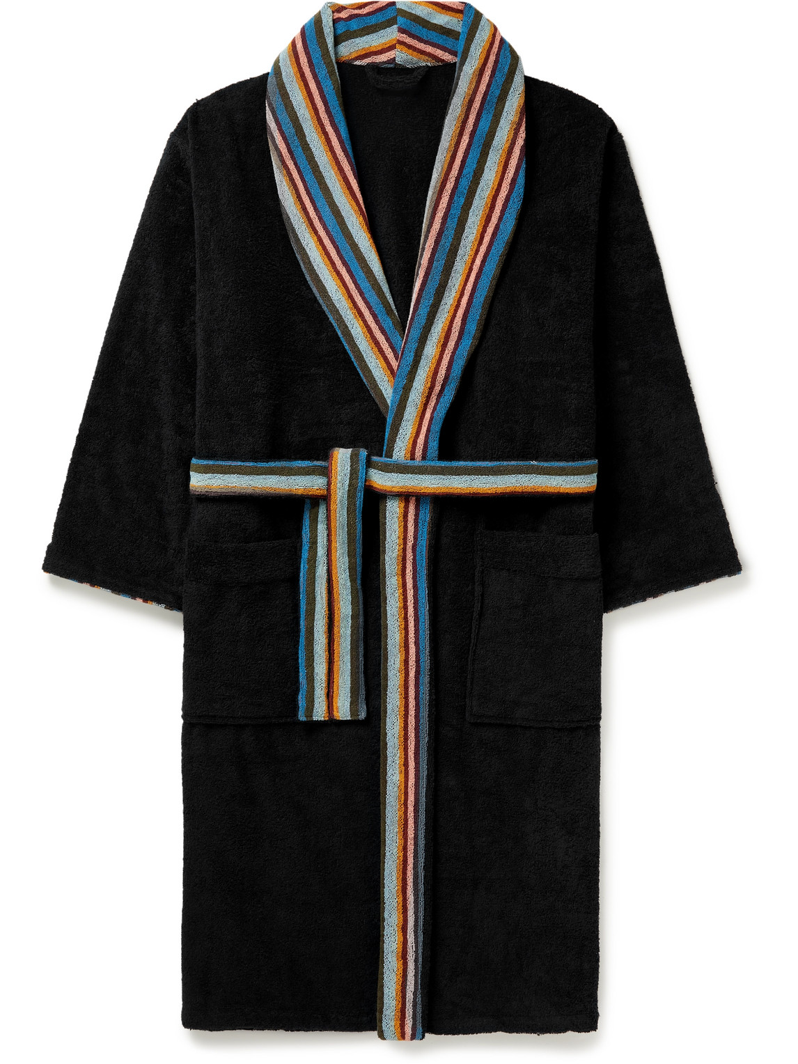 Striped Cotton-Terry Robe