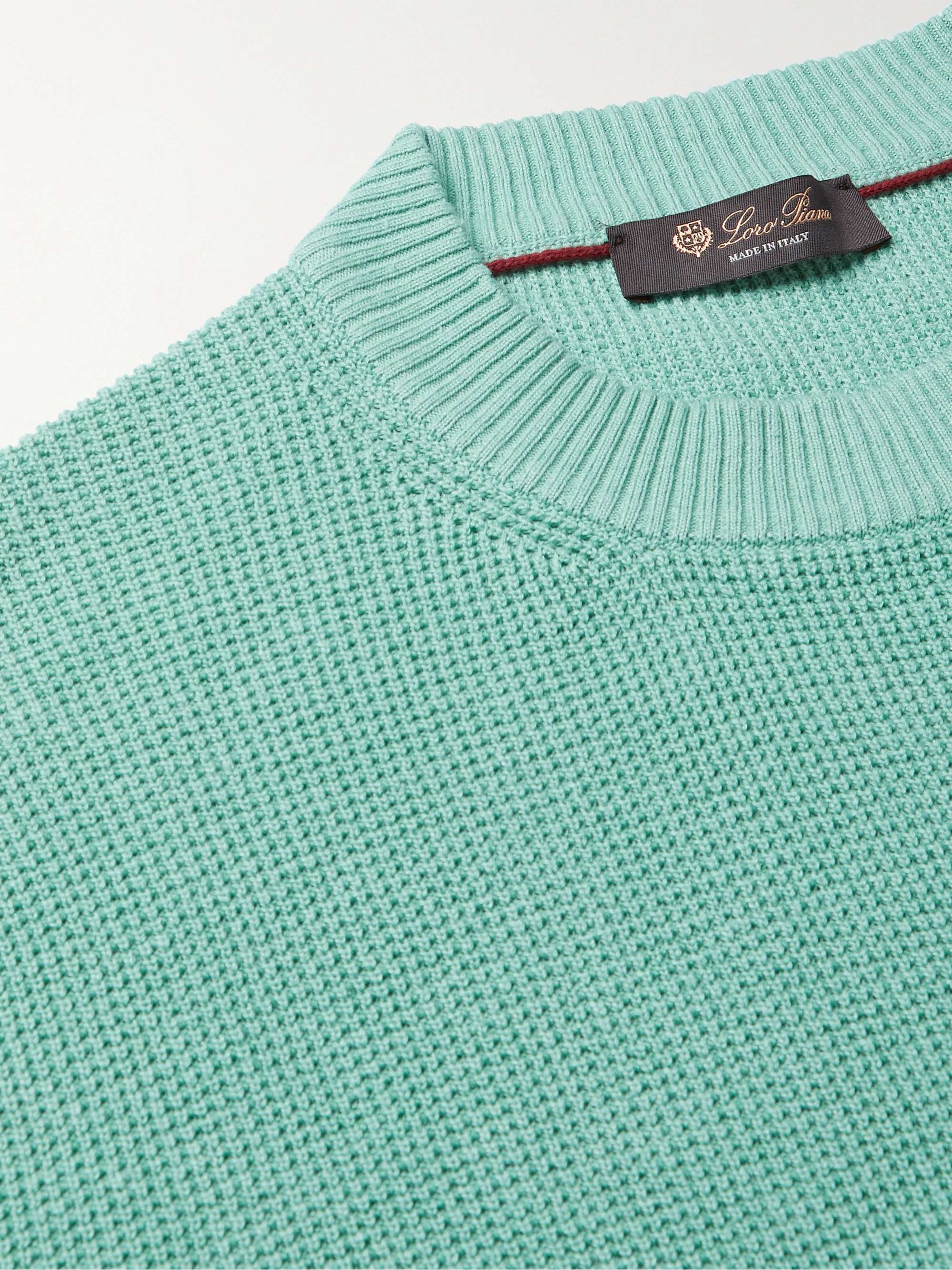 LORO PIANA Prescott Silk and Linen-Blend Sweater