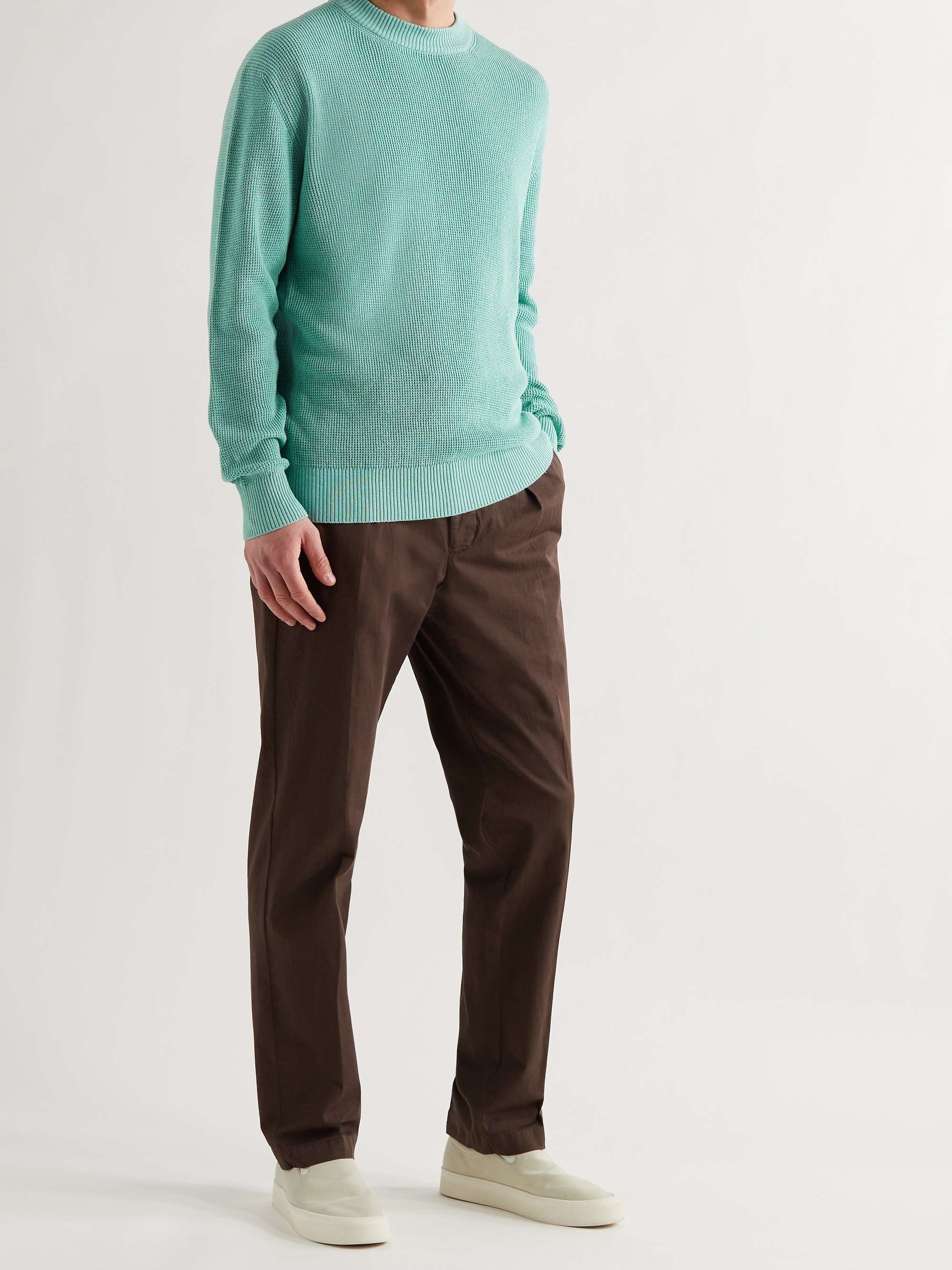 LORO PIANA Prescott Silk and Linen-Blend Sweater
