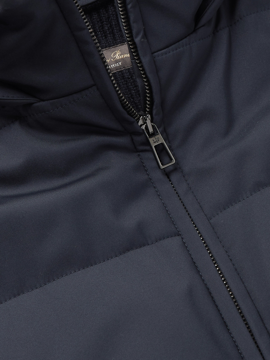 Loro Piana Cashmere-trimmed Quilted Softshell Hooded Jacket In Blue