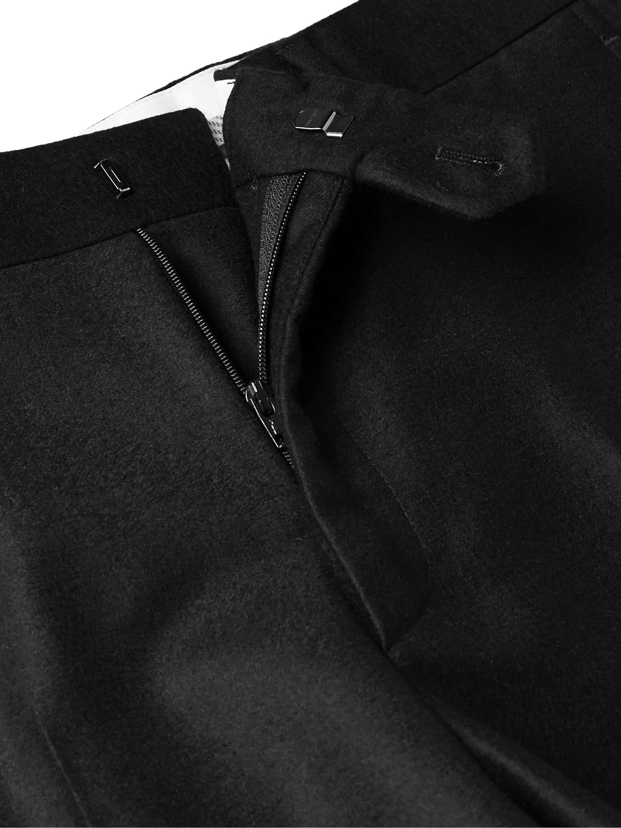 LORO PIANA Slim-Fit Wool and Cashmere-Blend Flannel Trousers