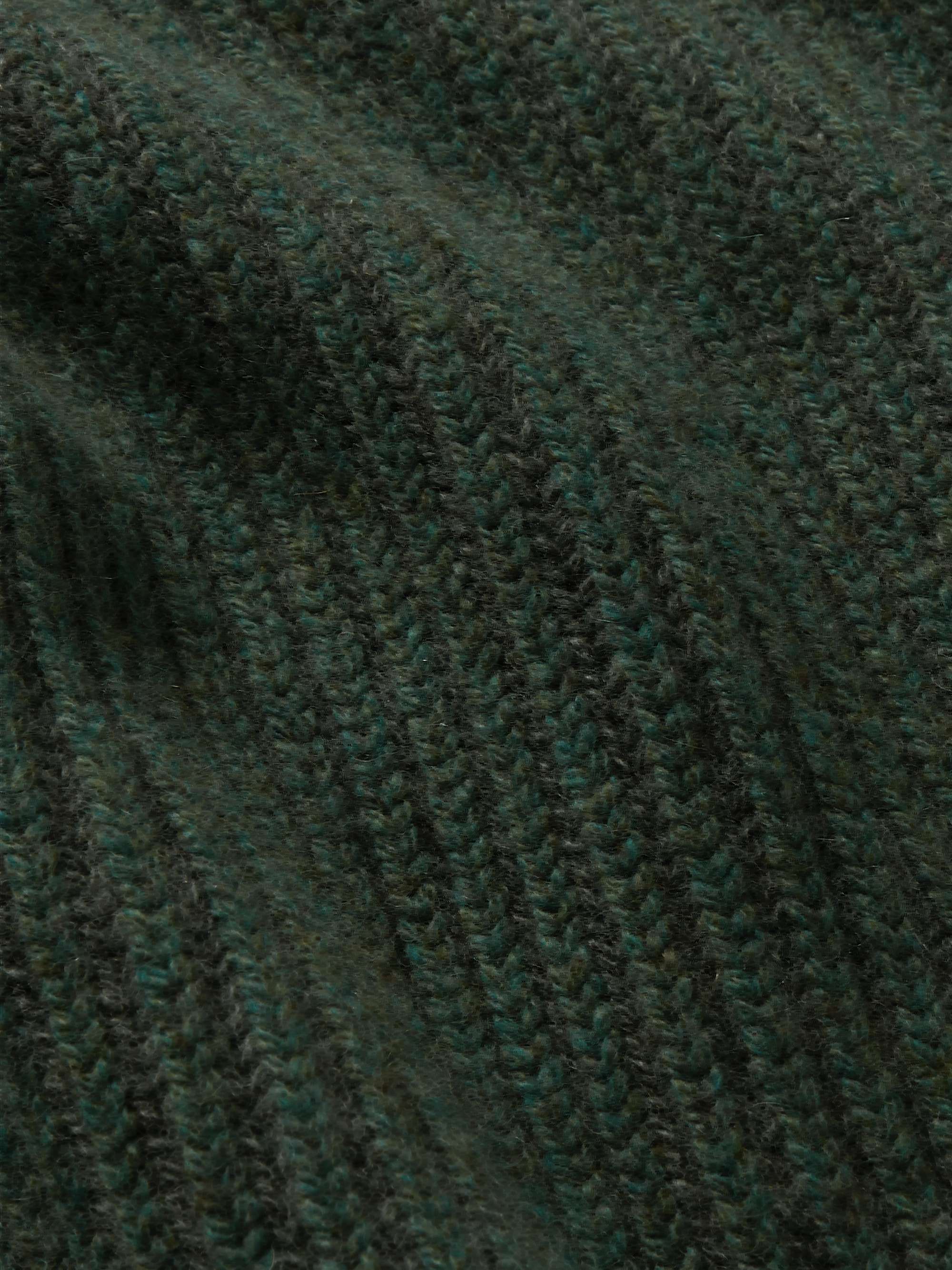LORO PIANA Ribbed Mélange Cashmere Sweater