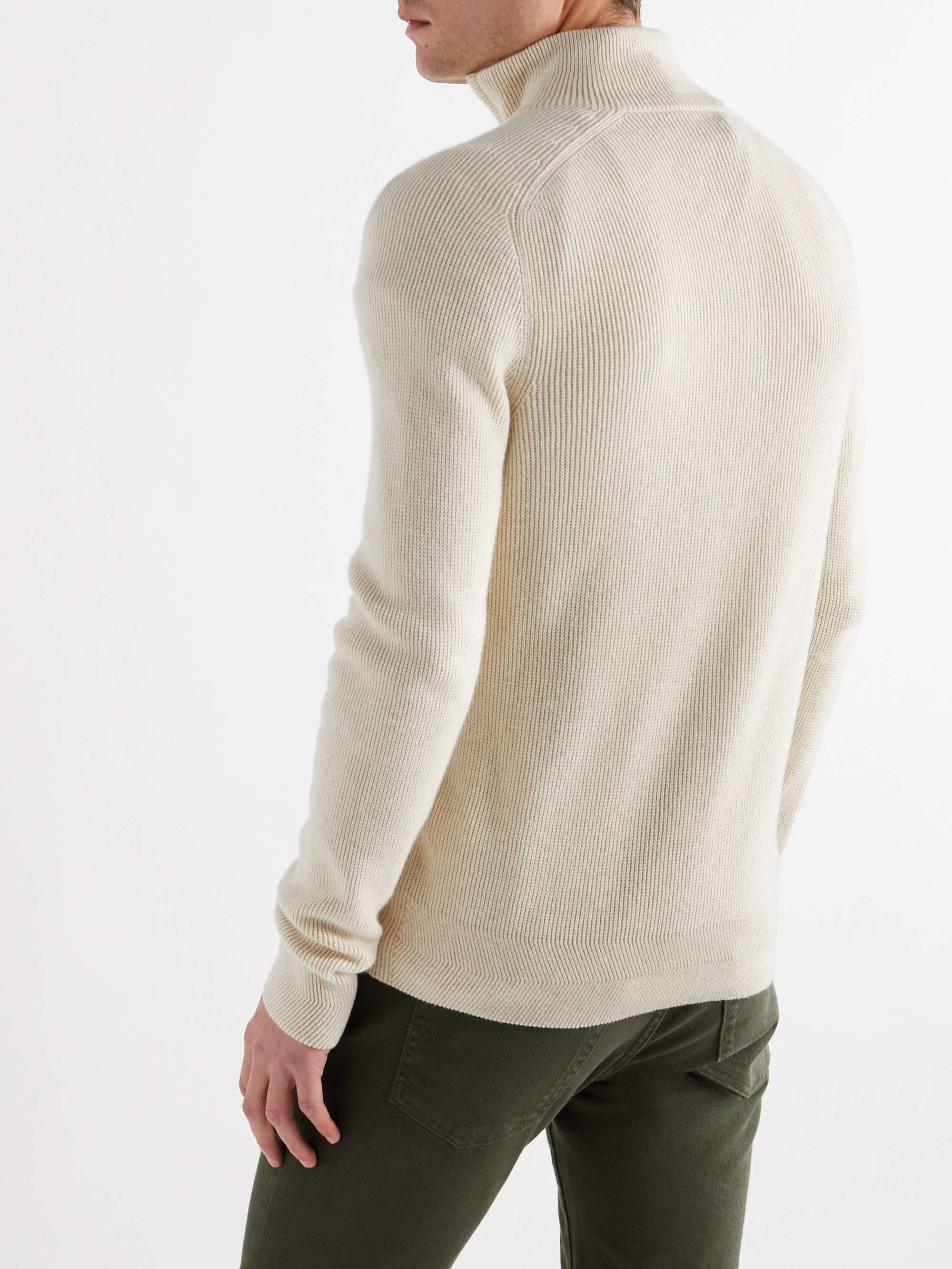 LORO PIANA Cashmere Half-Zip Sweater
