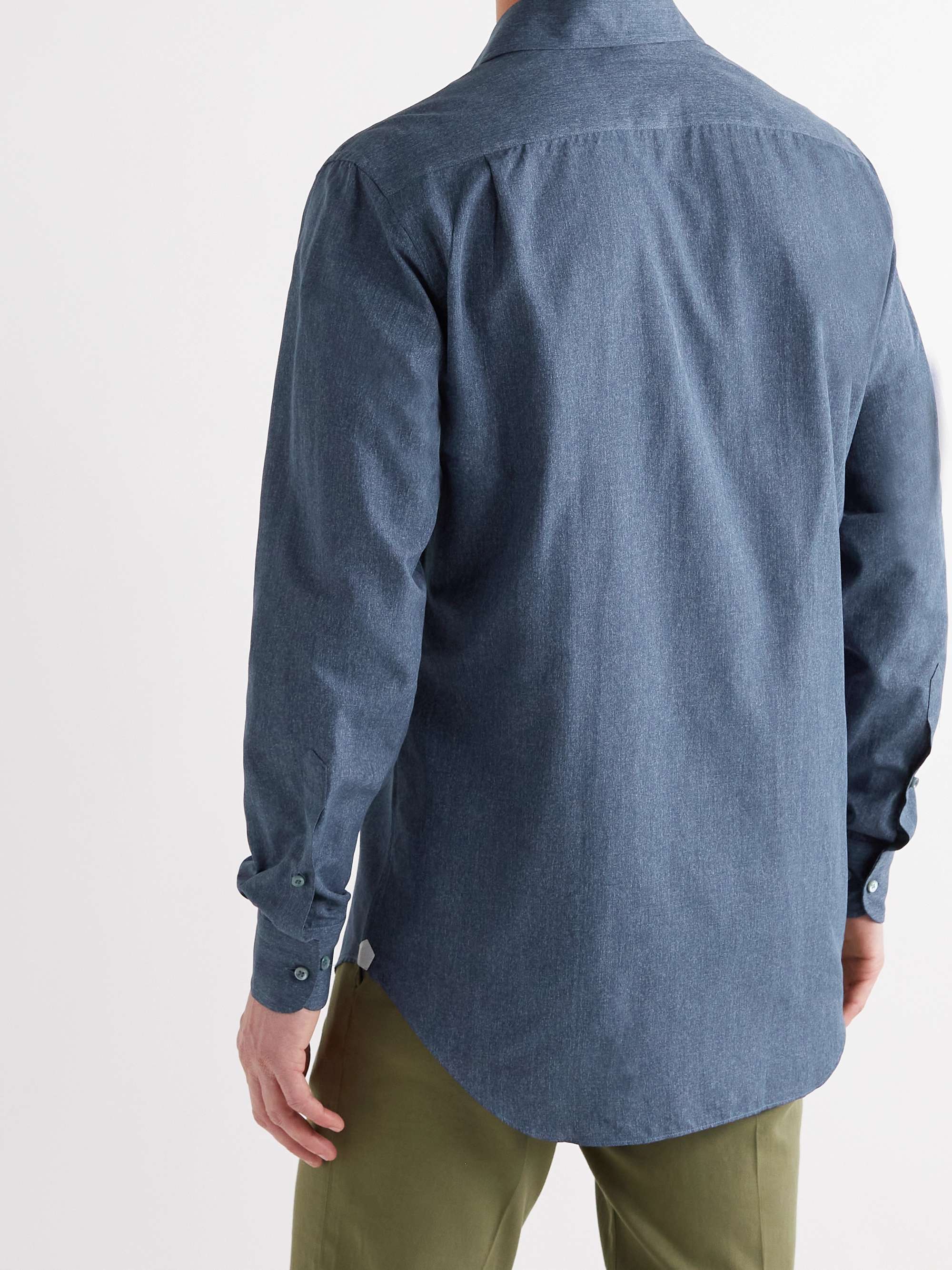 LORO PIANA Andre Cotton and Silk-Blend Shirt