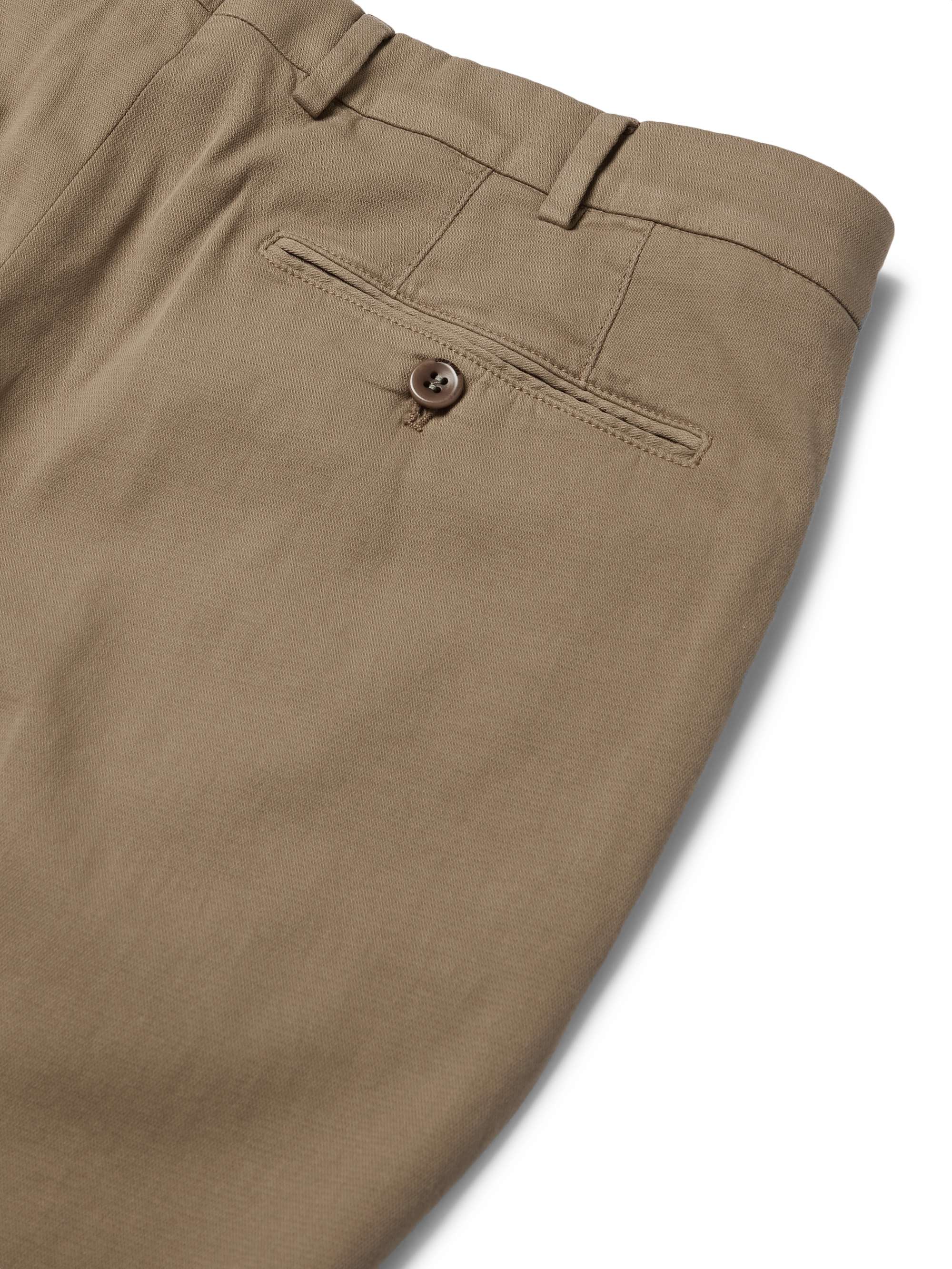 LORO PIANA Slim-Fit Stretch-Cotton Trousers