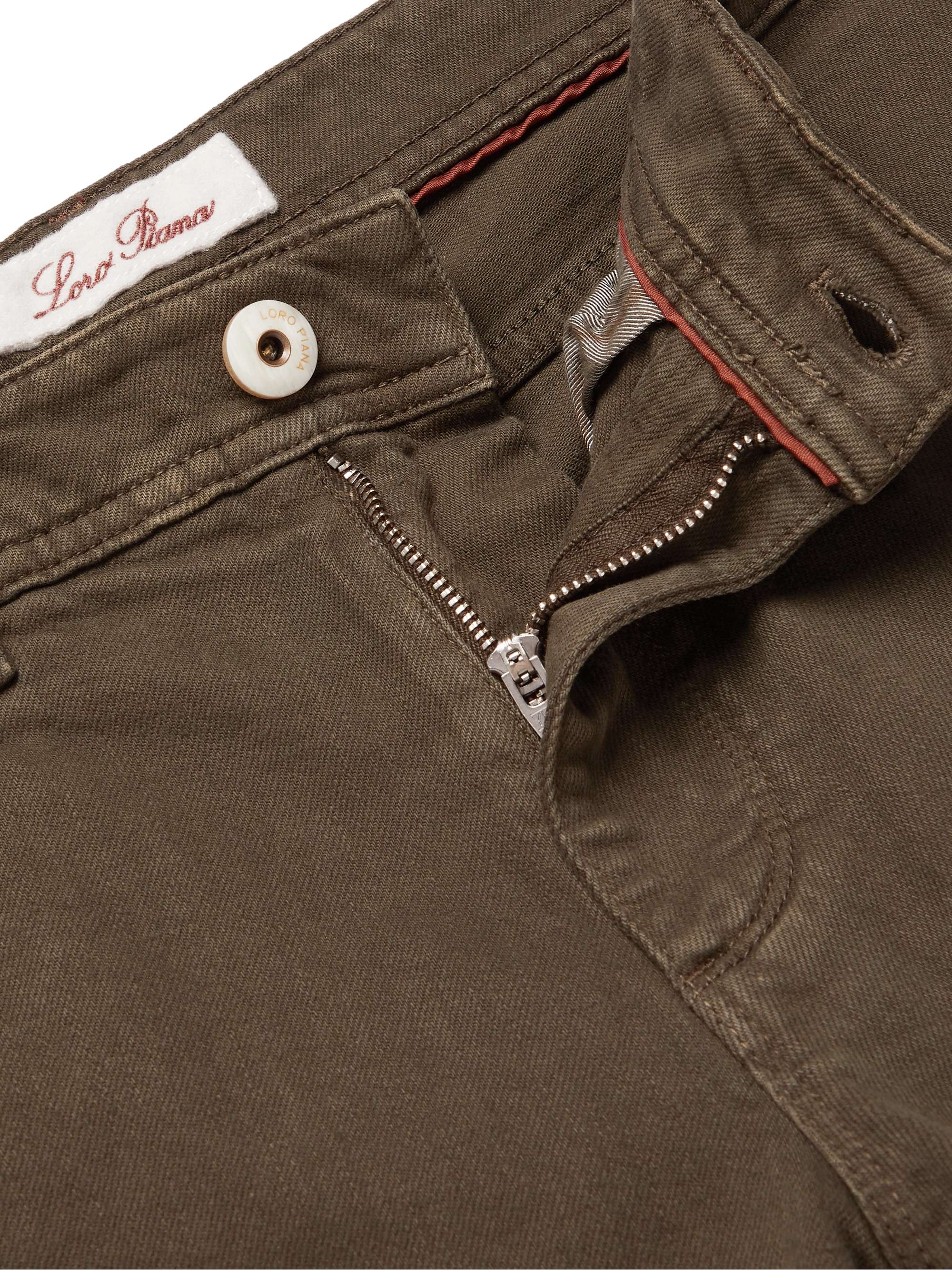 LORO PIANA Slim-Fit Stretch-Denim Jeans
