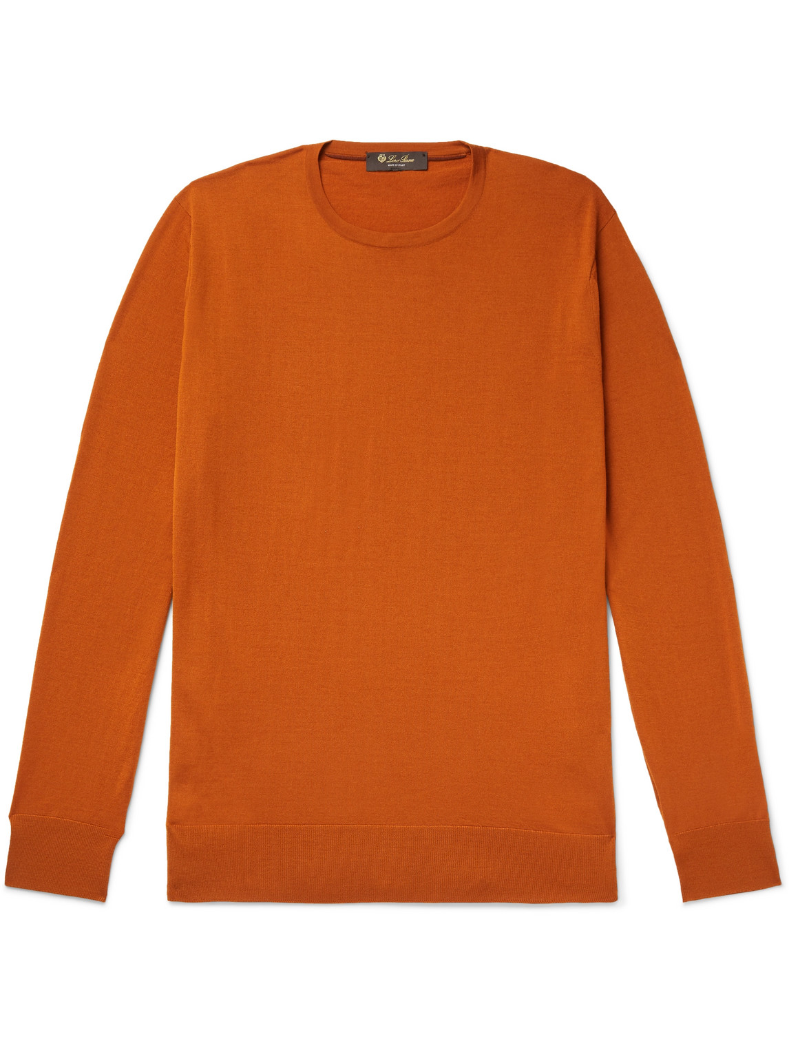 Loro Piana Wish® Virgin Wool Sweater In Orange