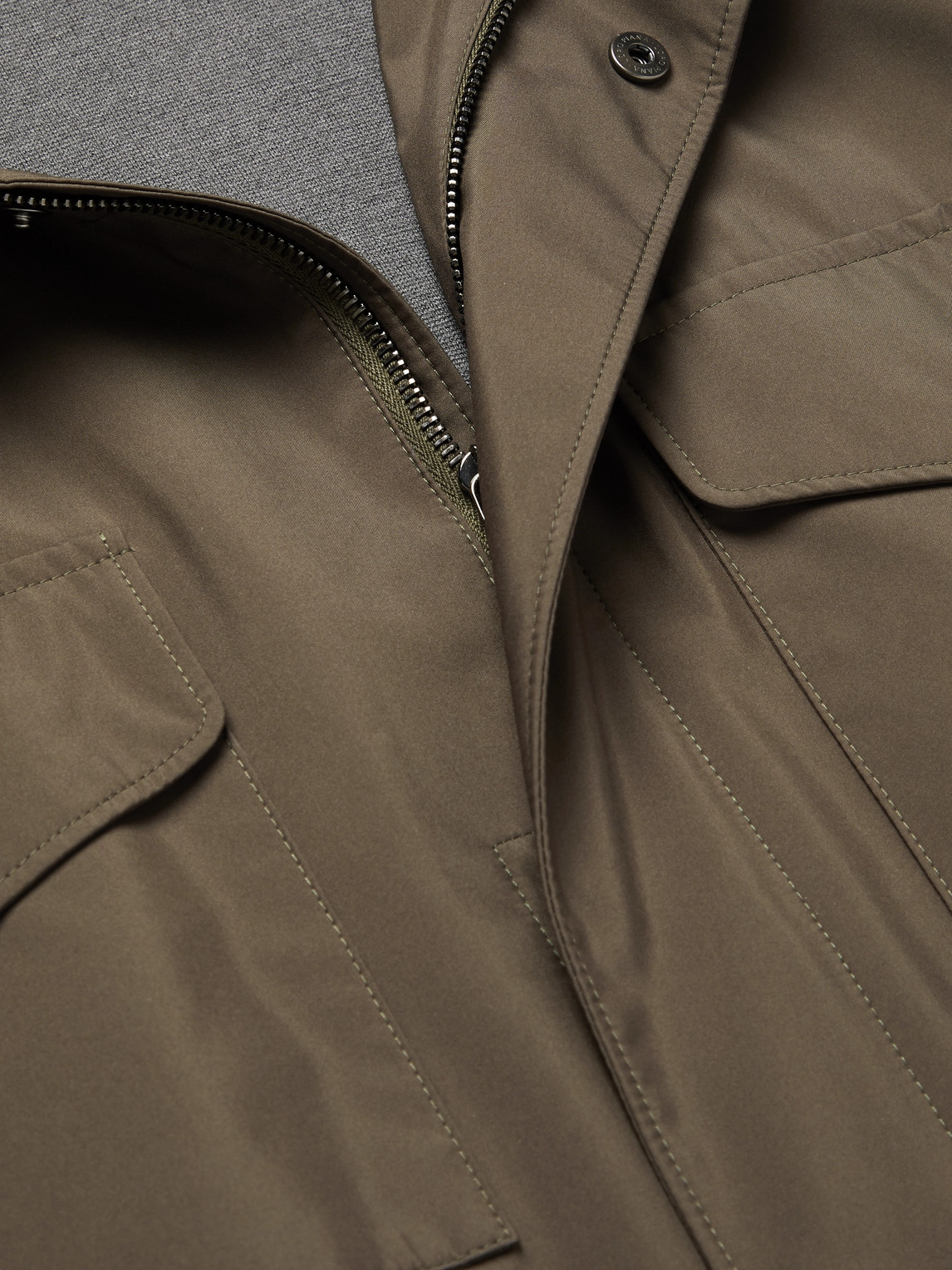 Loro Piana Traveller Storm System Shell Jacket In Green