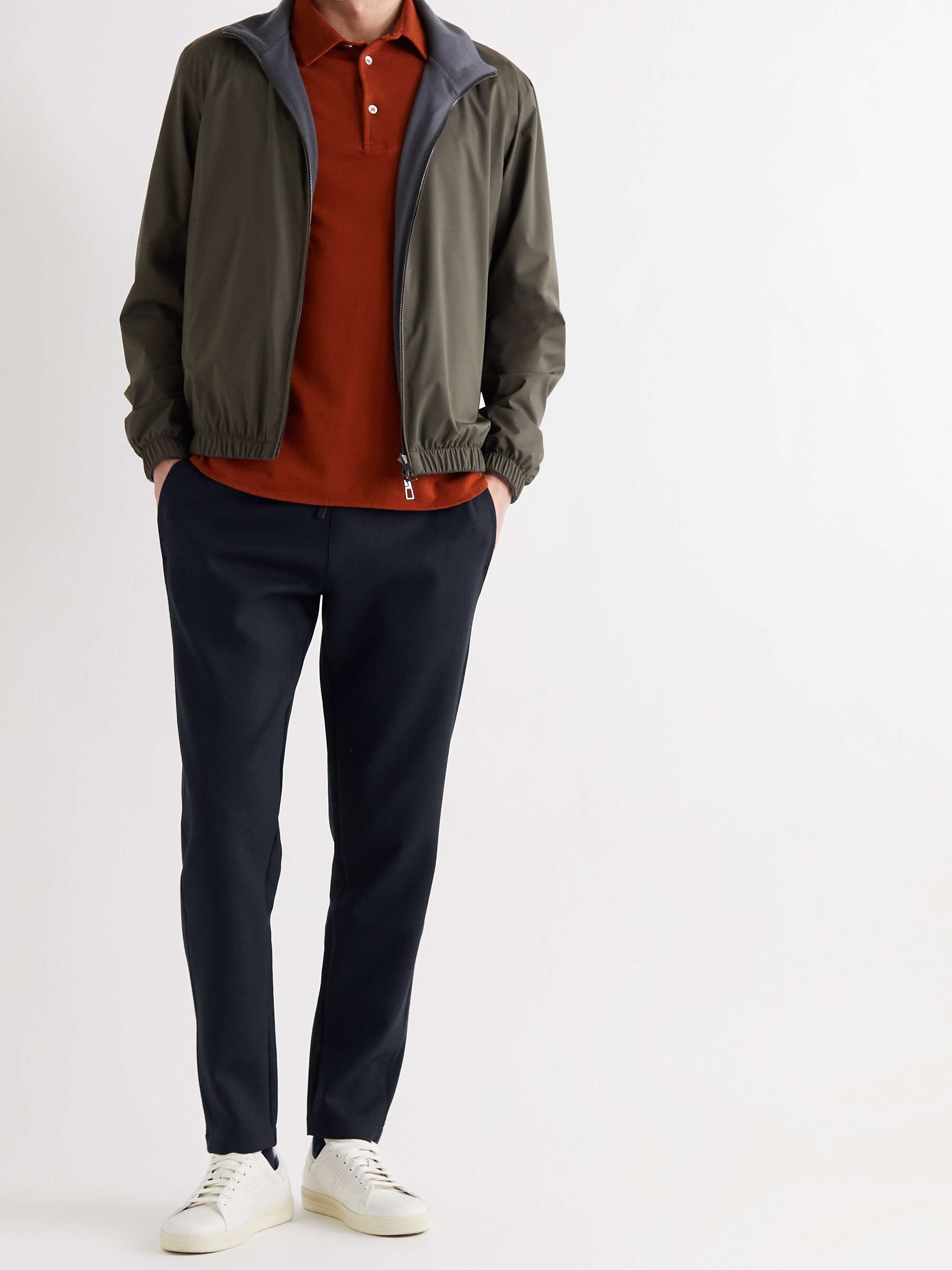 LORO PIANA Holburn Tapered Stretch Wish Virgin Wool Sweatpants