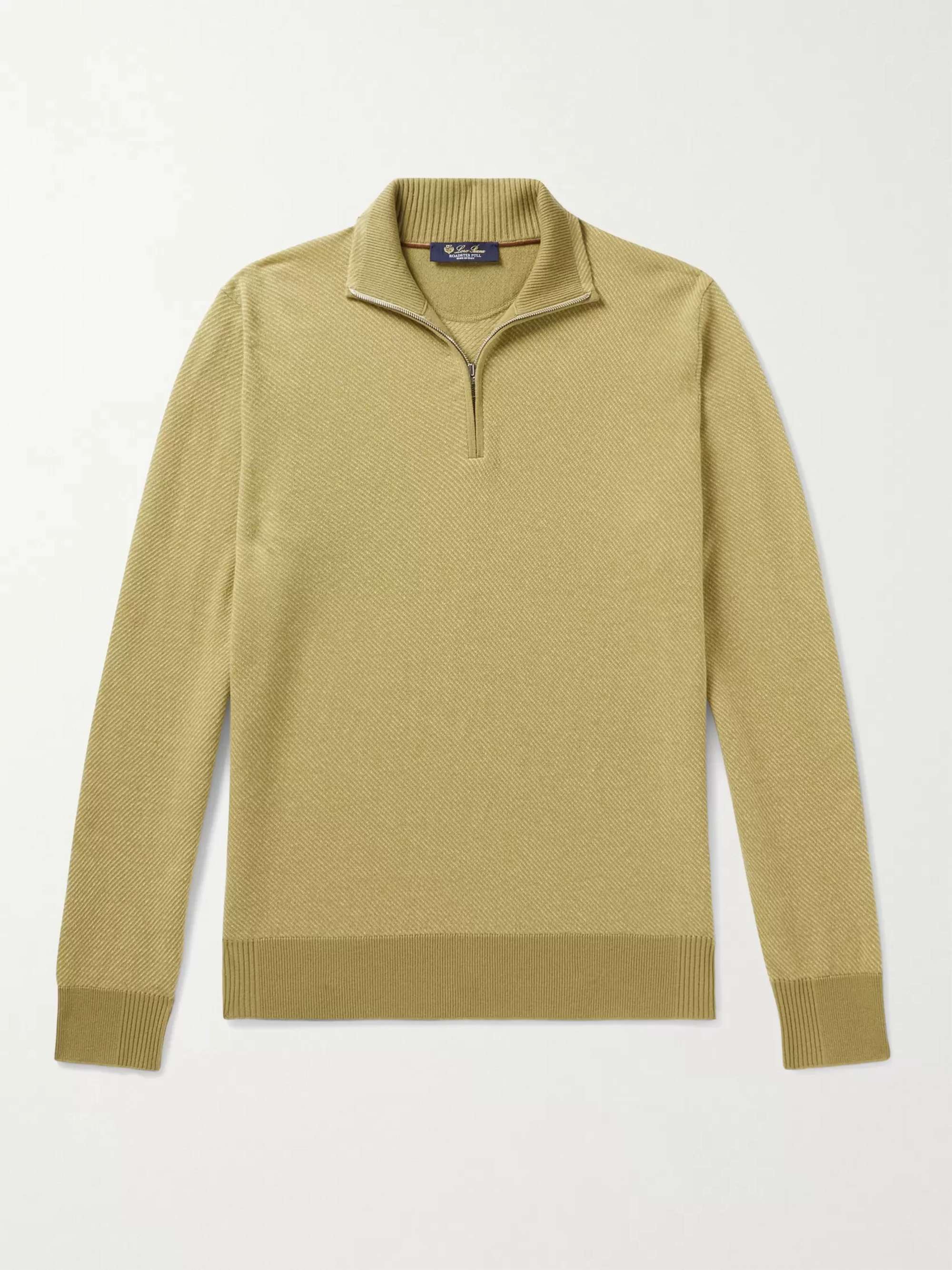 LORO PIANA Roadster Cashmere Half-Zip Sweater for Men | MR PORTER