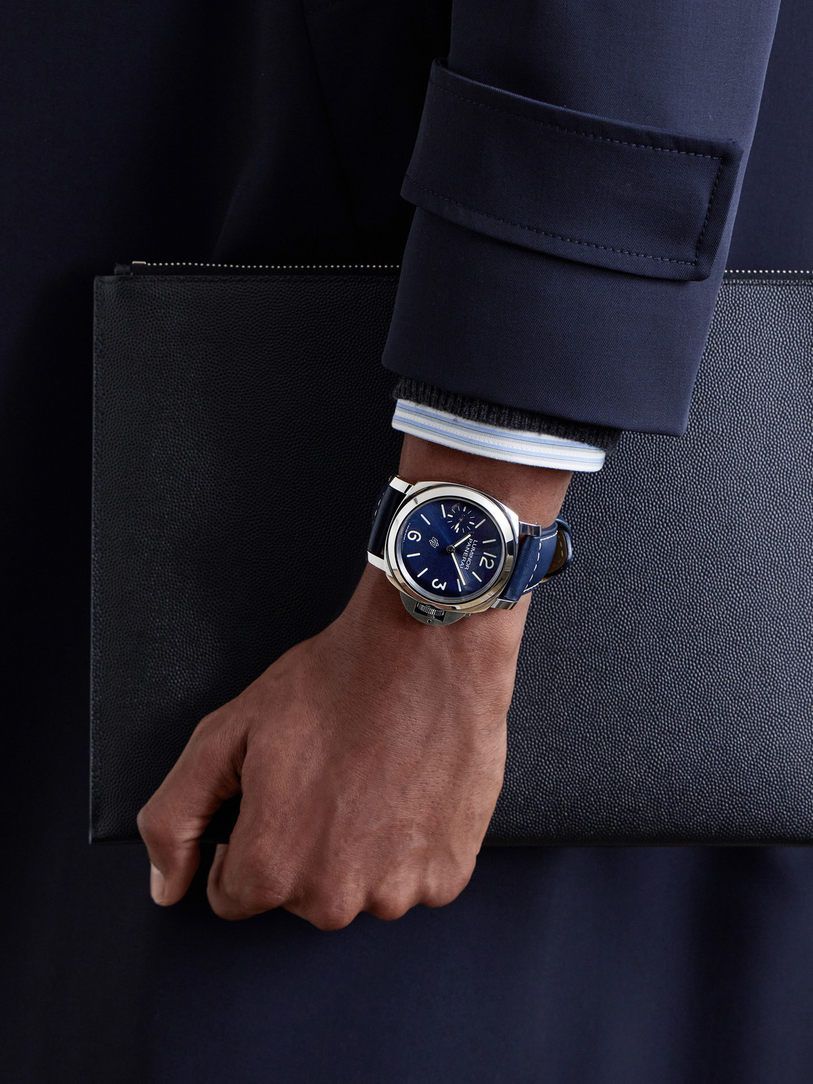 Luminor Blu Mare Hand-Wound Stainless Steel Watch, Ref. PAM01085 — 2