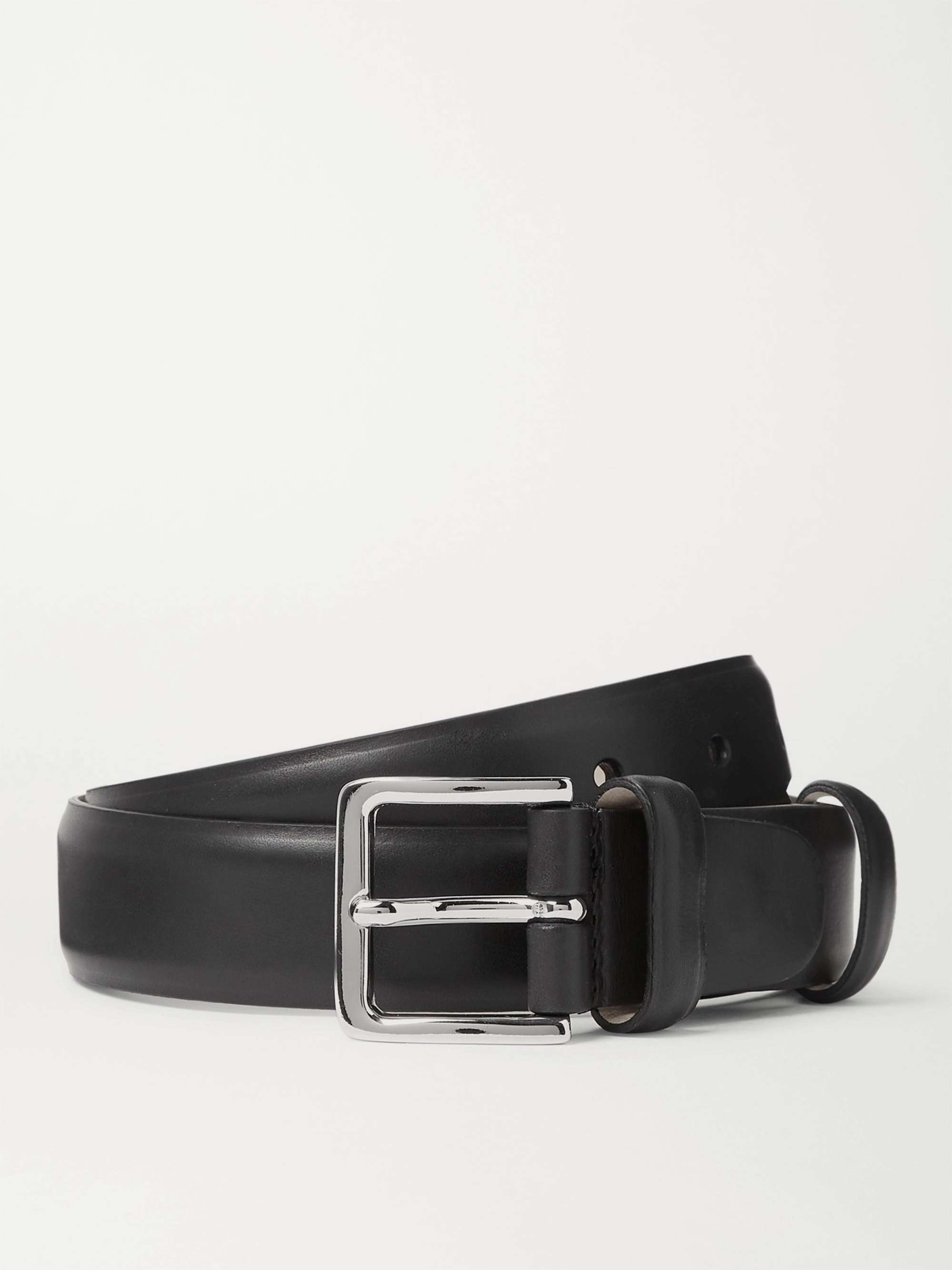 GIVENCHY 3.5cm Logo-Jacquard Canvas and Full-Grain Leather Belt