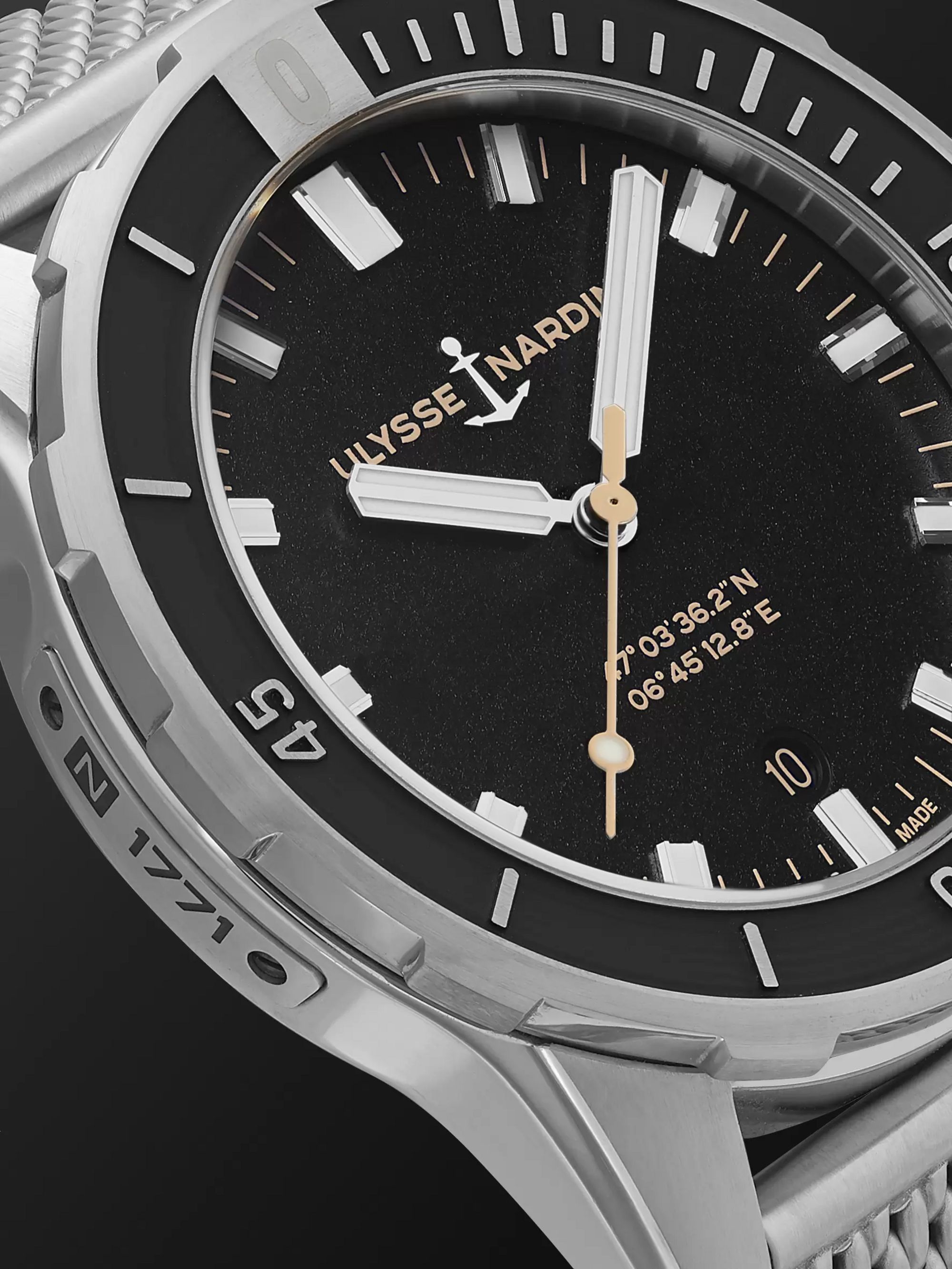 ULYSSE NARDIN Diver Automatic 42mm Stainless Steel Watch, Ref. No. 8163-175-7M/92