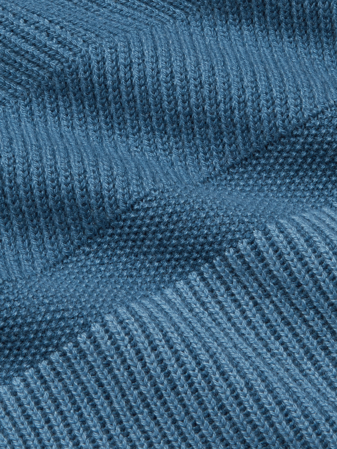 Shop Loro Piana Ribbed Cashmere Sweater In Blue