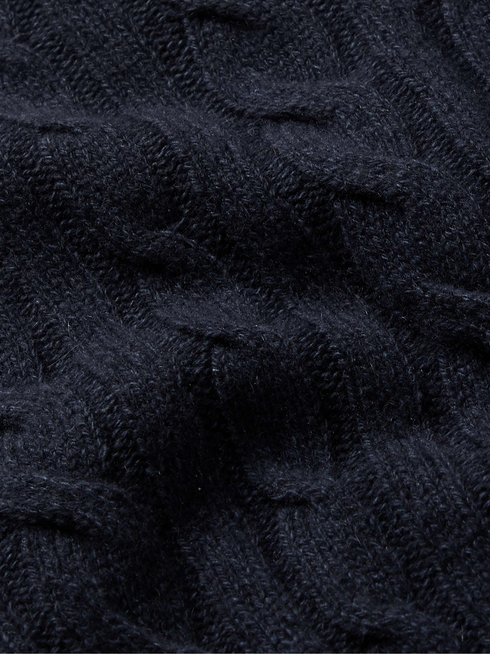 LORO PIANA Cable-Knit Baby Cashmere Sweater