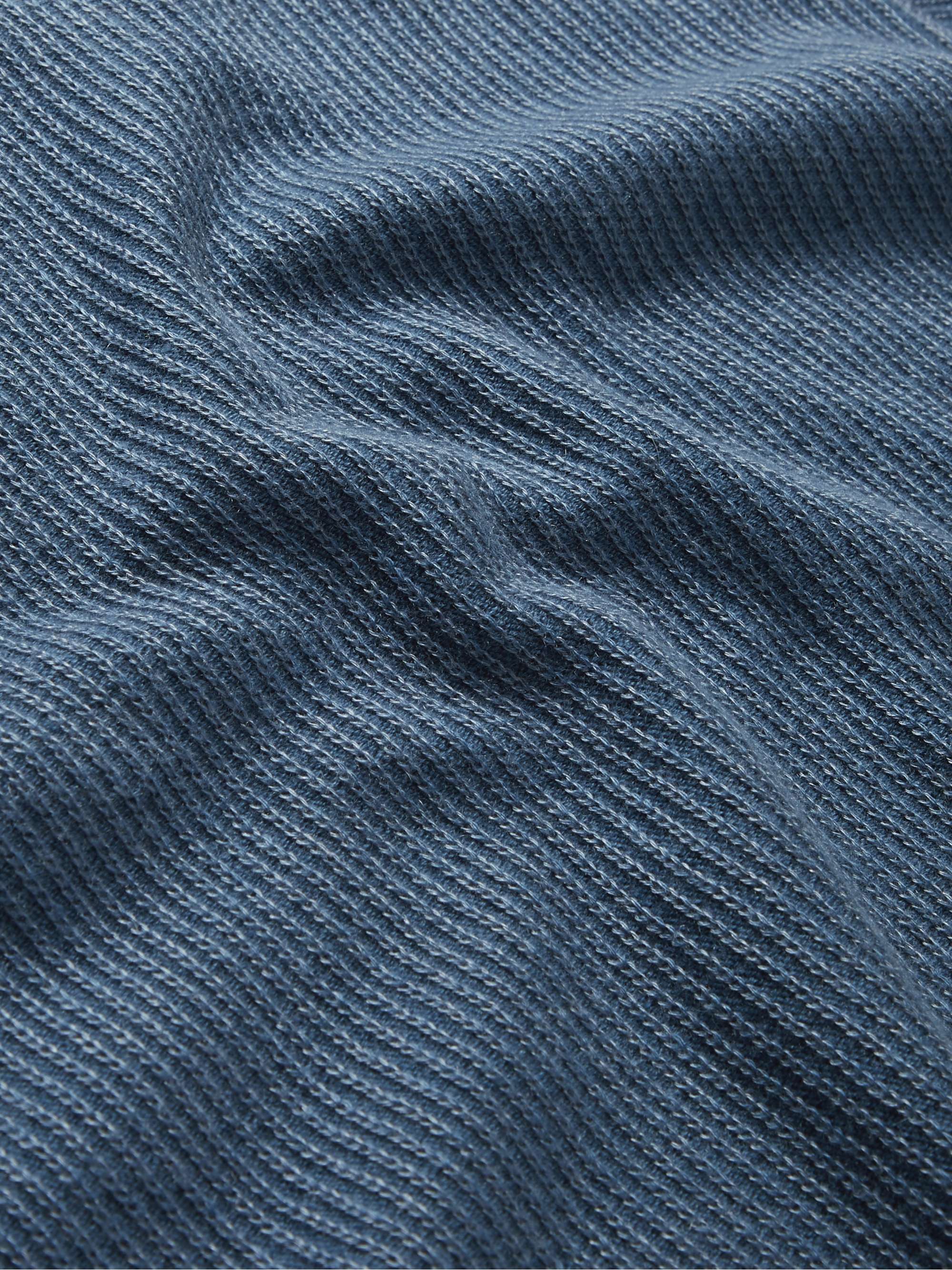 LORO PIANA Ribbed Cashmere and Silk-Blend Half-Zip Sweater