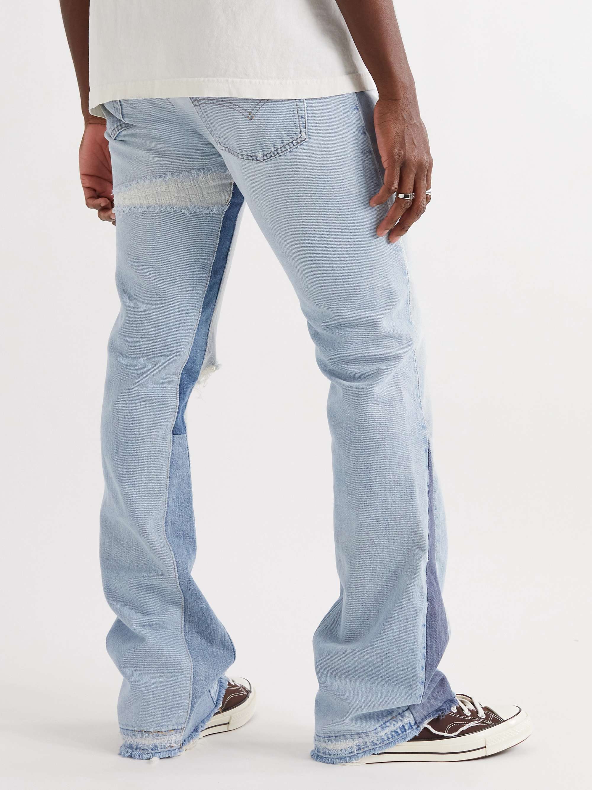 GALLERY DEPT. La Flare Slim-Fit Distressed Denim Jeans