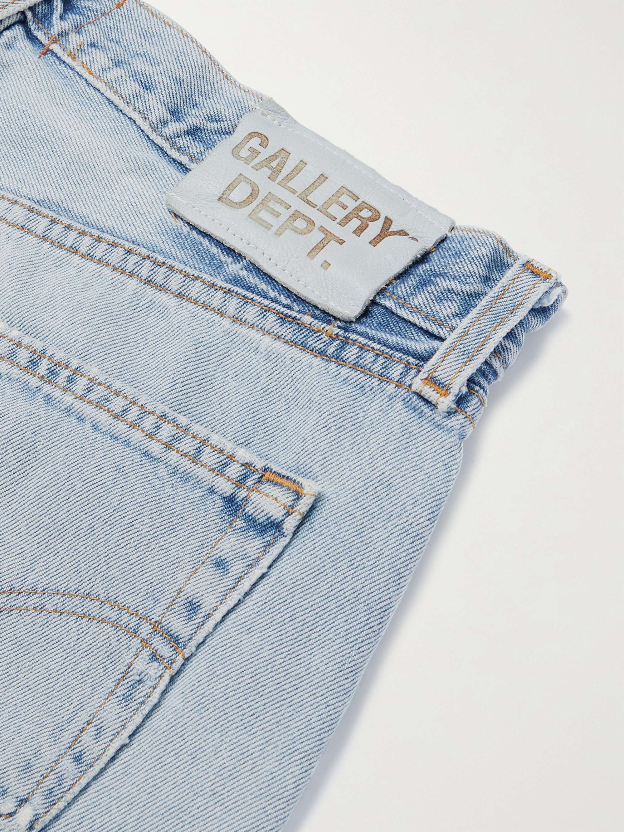 GALLERY DEPT. La Flare Slim-Fit Distressed Denim Jeans