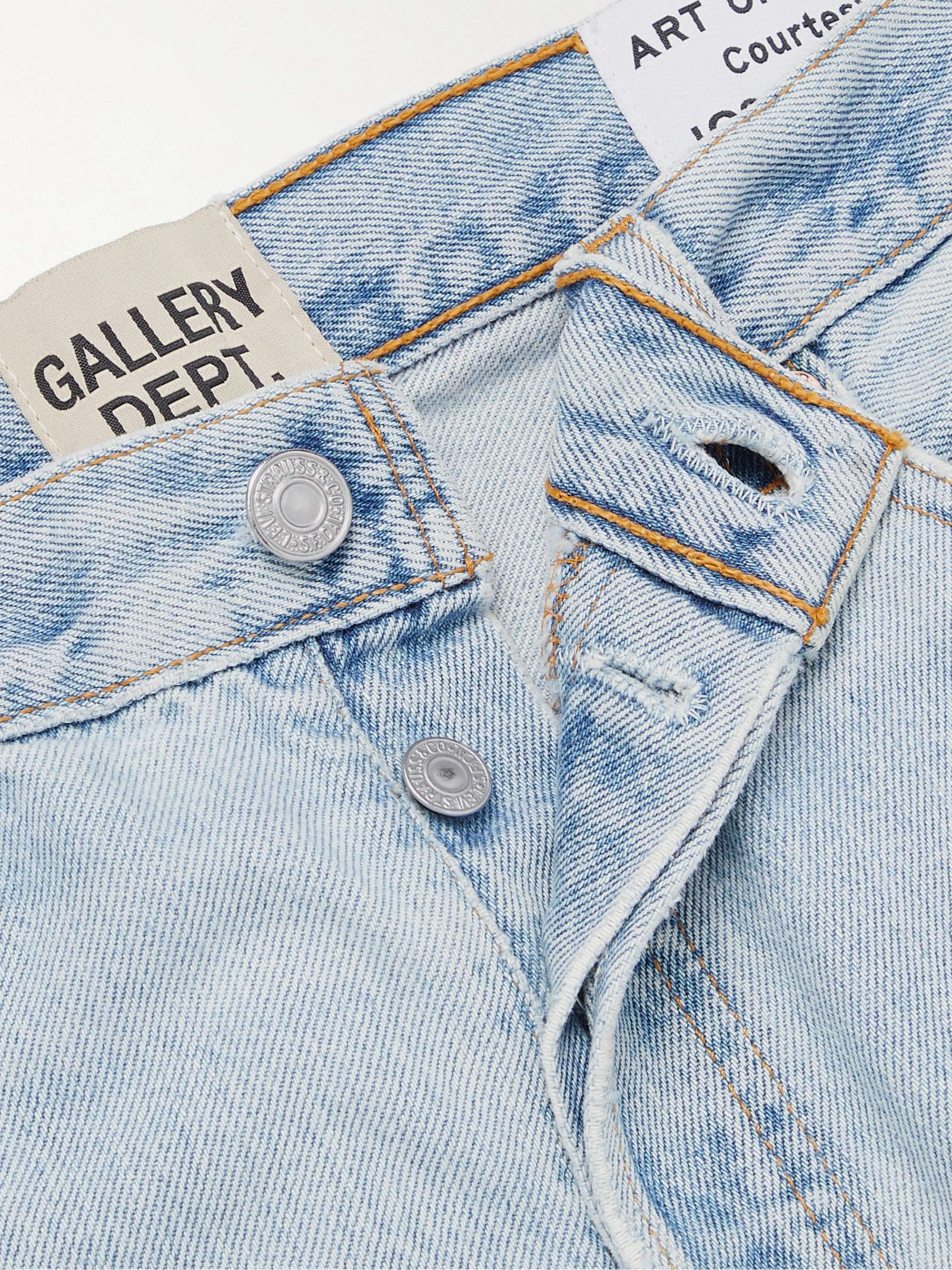 GALLERY DEPT. La Flare Slim-Fit Distressed Denim Jeans