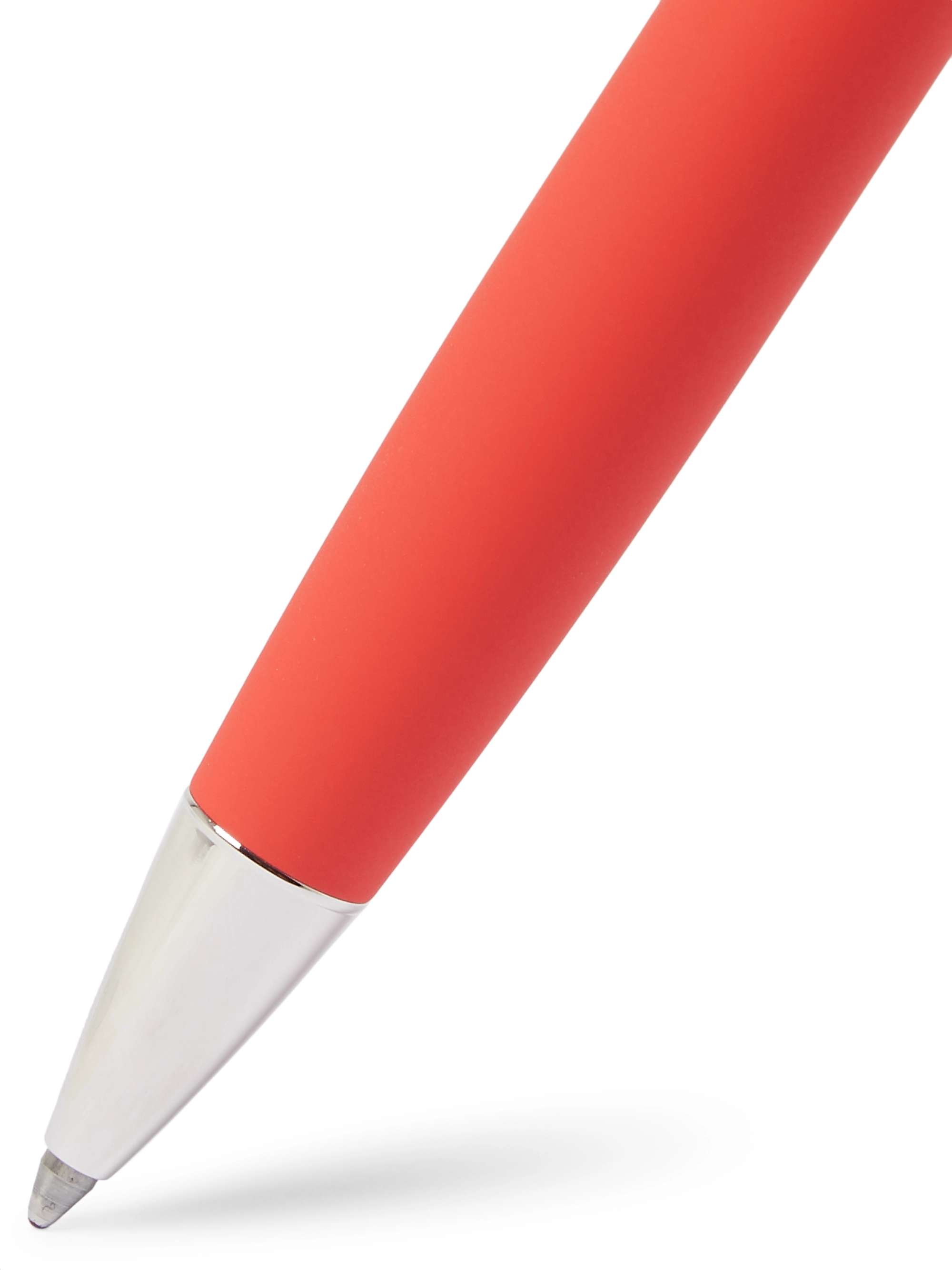 CARAN D'ACHE Léman Rhodium and Silver-Coated Lacquered Ballpoint Pen