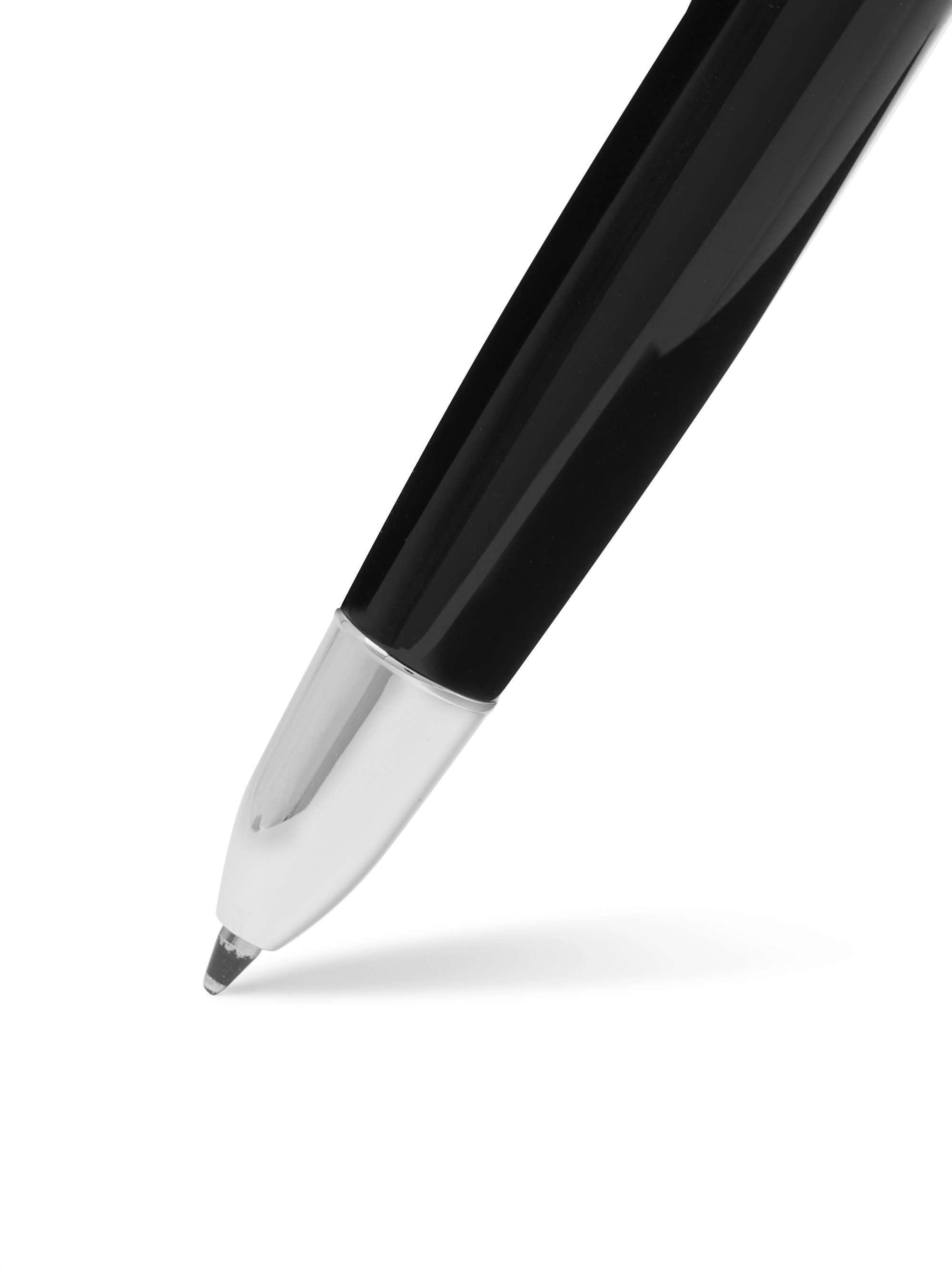 CARAN D'ACHE Léman Bi-Fonction Rhodium and Silver-Coated Lacquered Ballpoint Pen