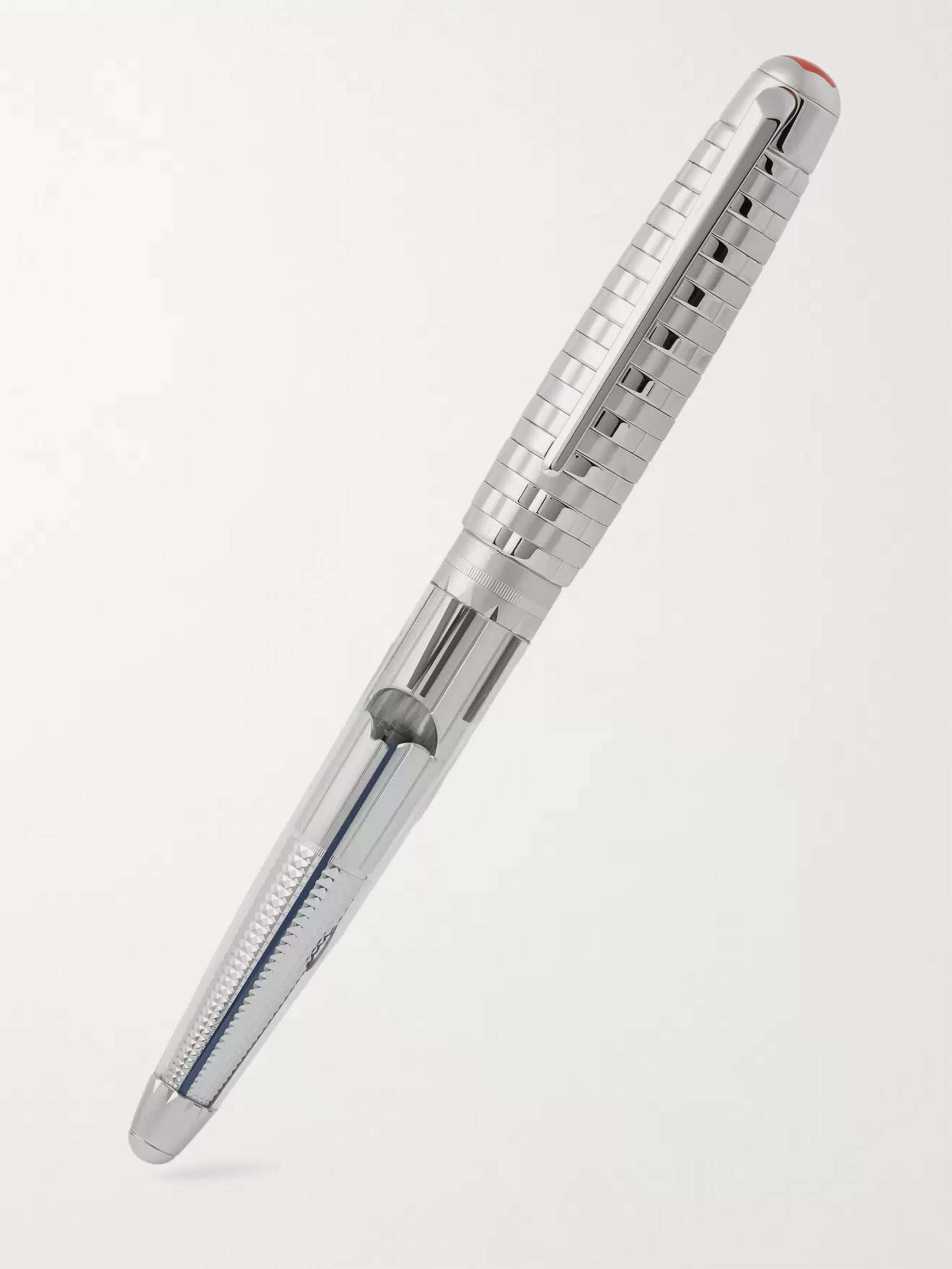 CARAN D'ACHE 1010 Timekeeper Silver-Tone and Lacquered Fountain Pen