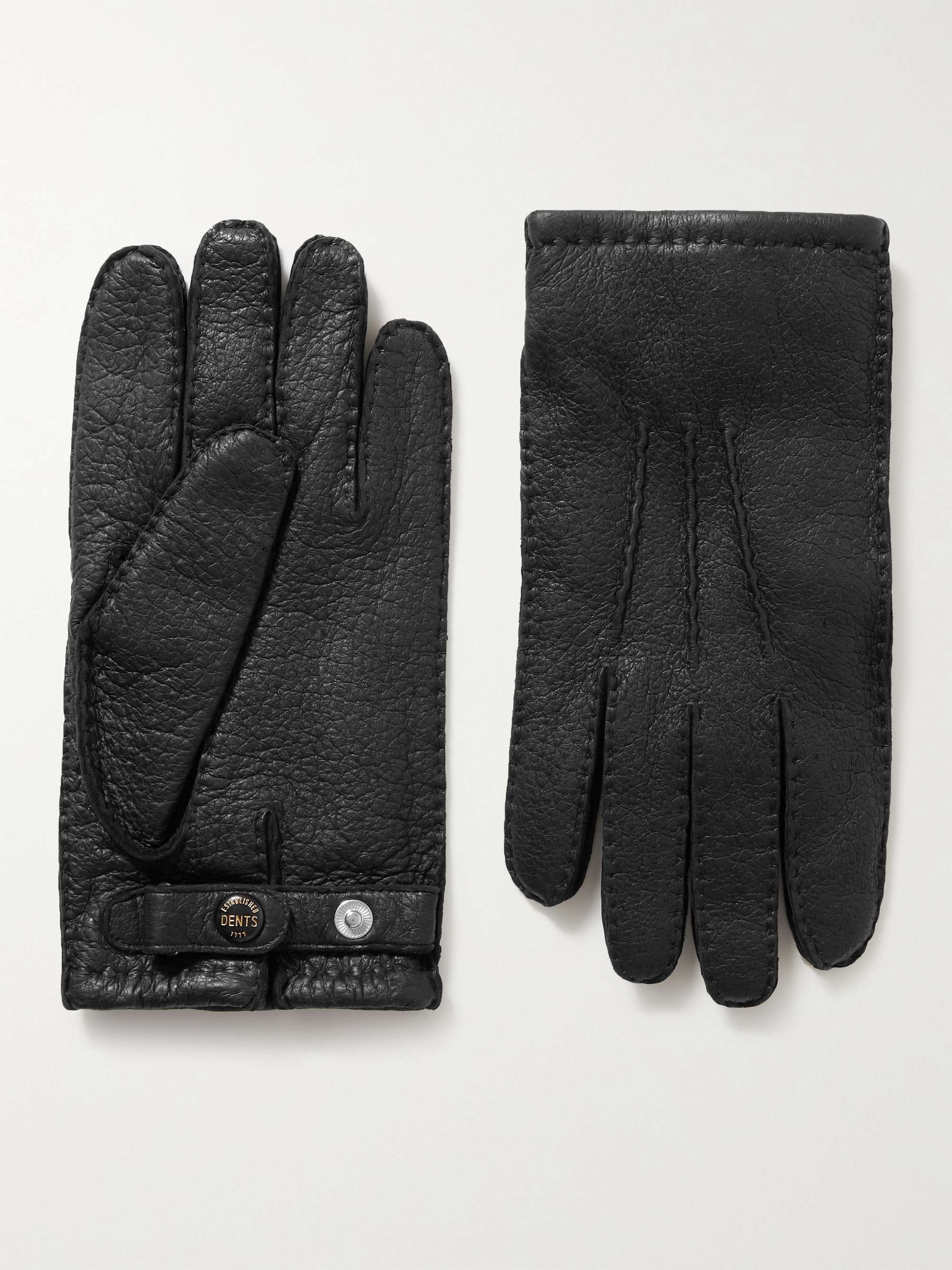 DENTS Hampton Cashmere-Lined Full-Grain Leather Gloves for Men | MR PORTER