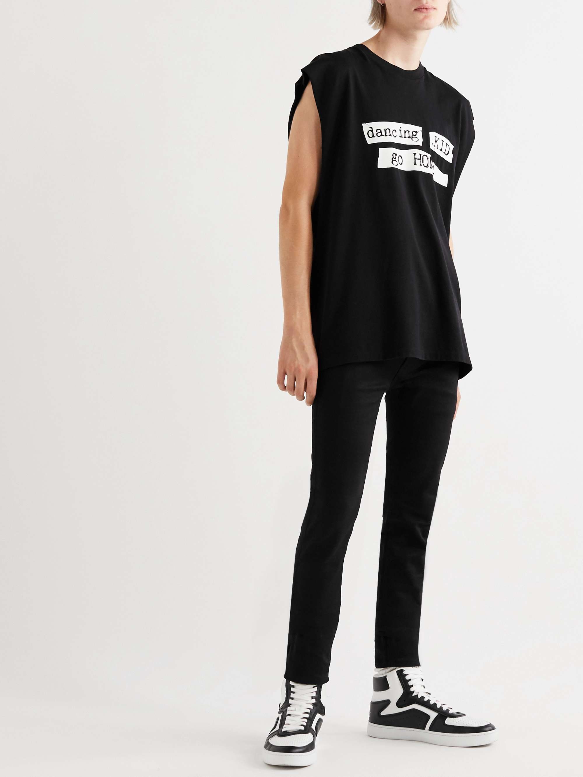 CELINE HOMME Screen-Printed Cotton-Jersey Tank Top