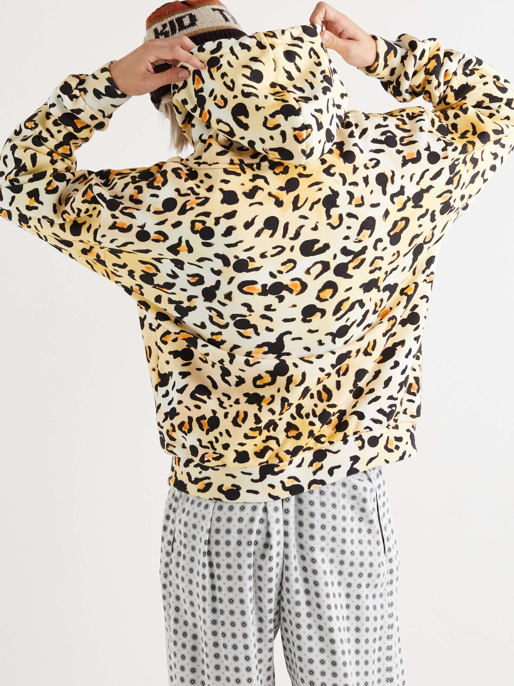 CELINE + Gregory Edwards Stranded in the Jungle Printed Cotton-Jersey Hooded Sweatshirt