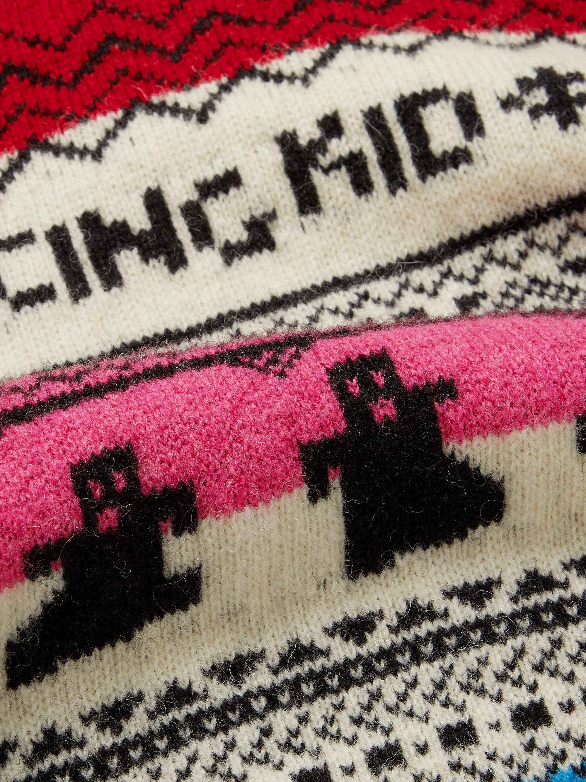 CELINE HOMME Fair Isle Wool-Jacquard Sweater