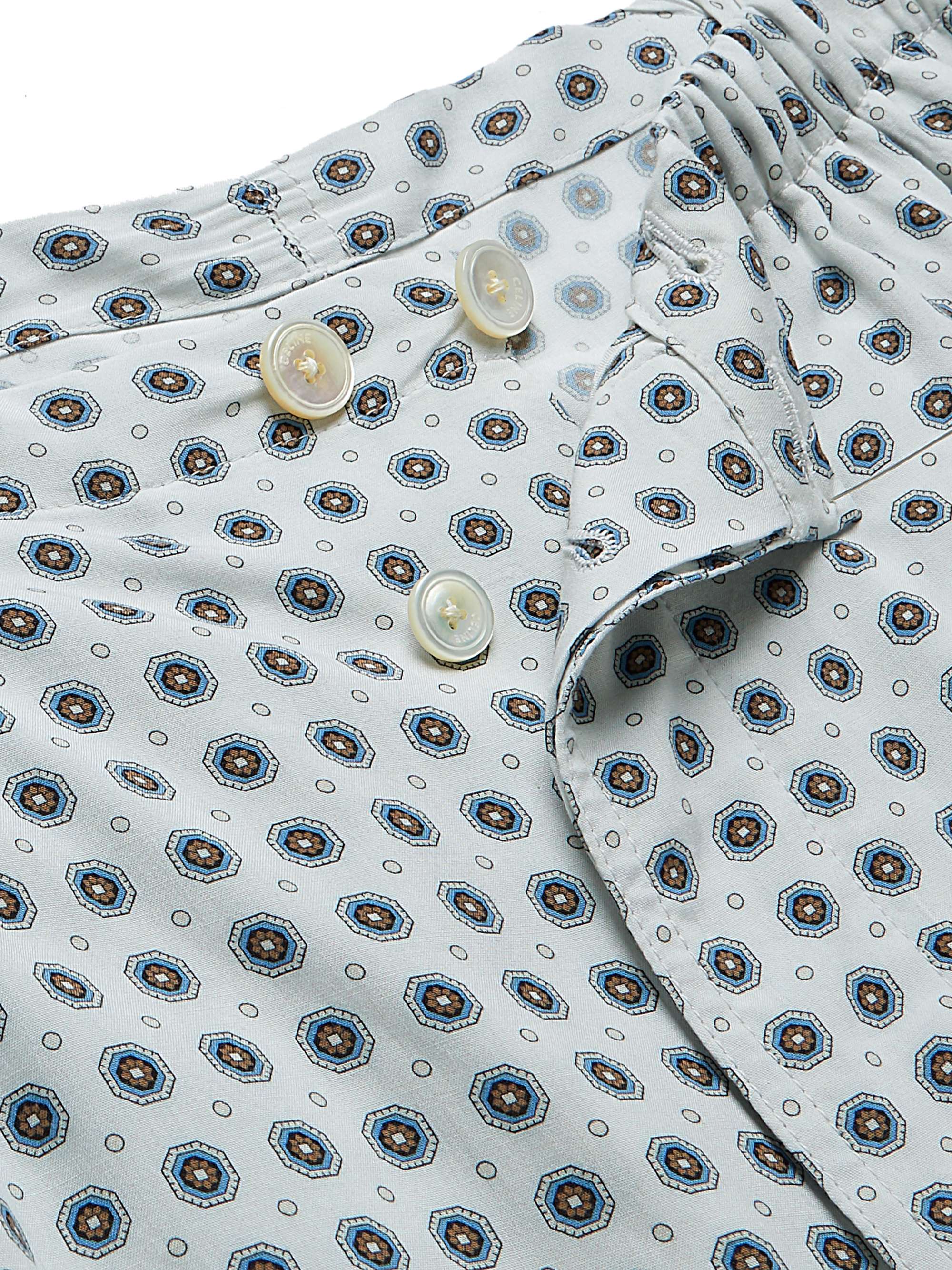CELINE HOMME Printed Viscose Pyjama Trousers