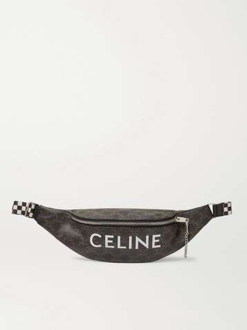 Belt Bag Trekking in Nylon with Celine Print - Black - for Men