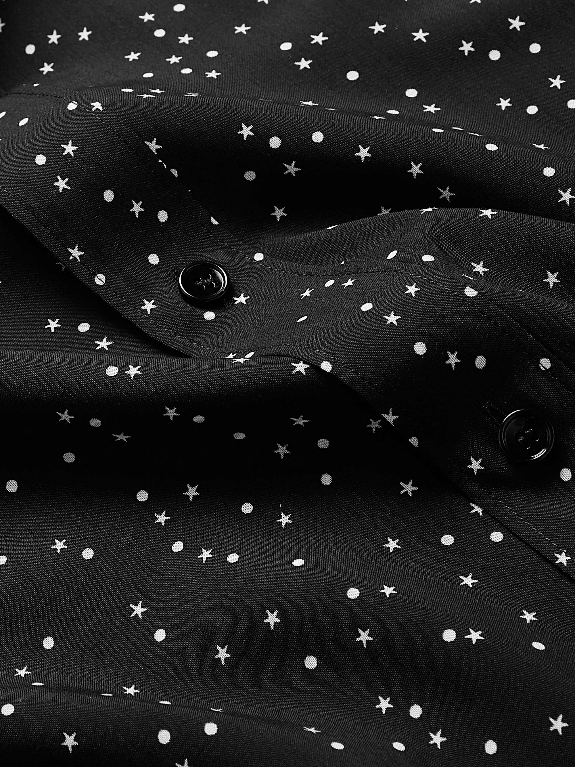 CELINE HOMME Star-Printed Viscose Western Shirt