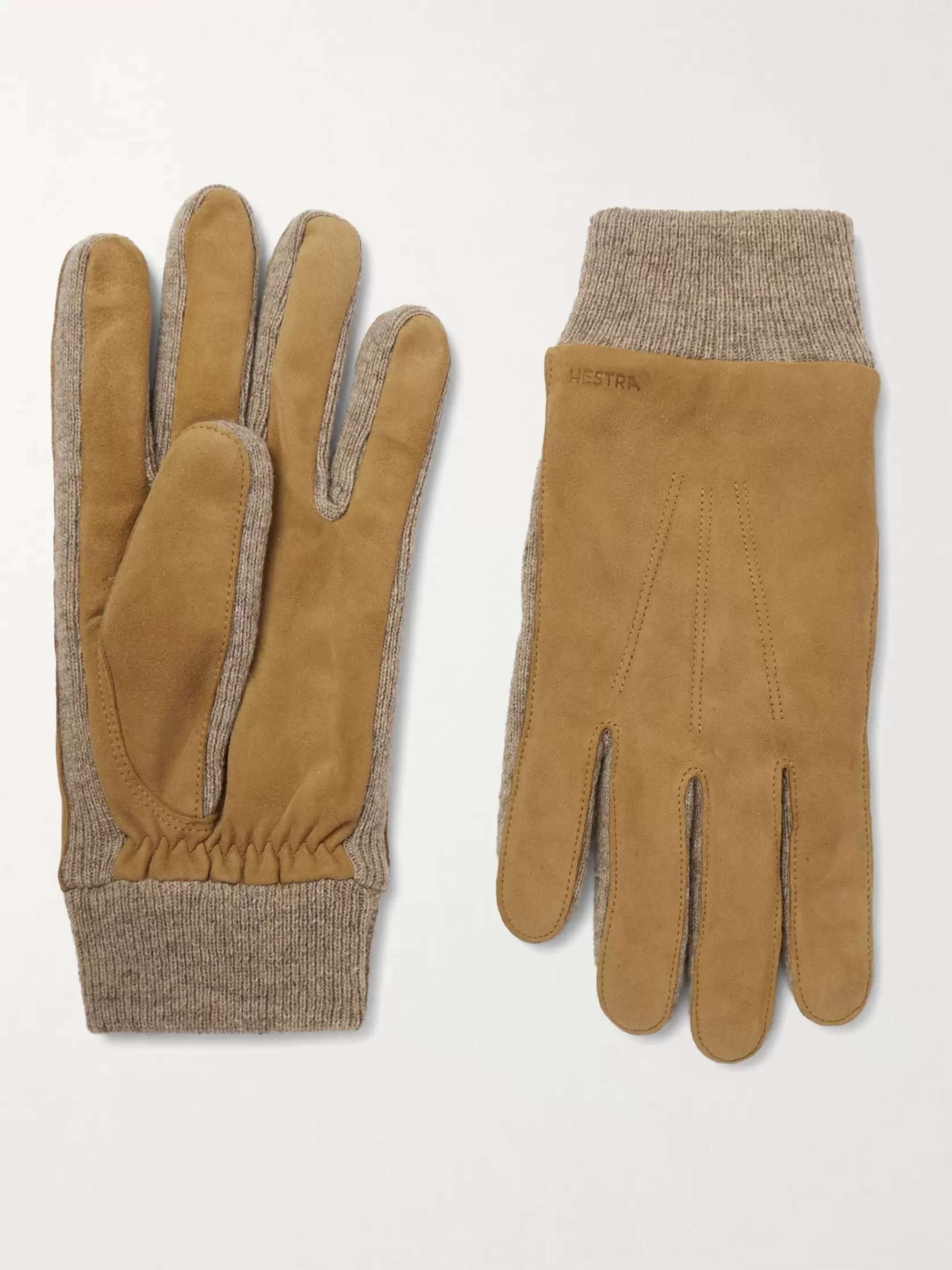 HESTRA Geoffrey Suede Gloves for Men | MR PORTER