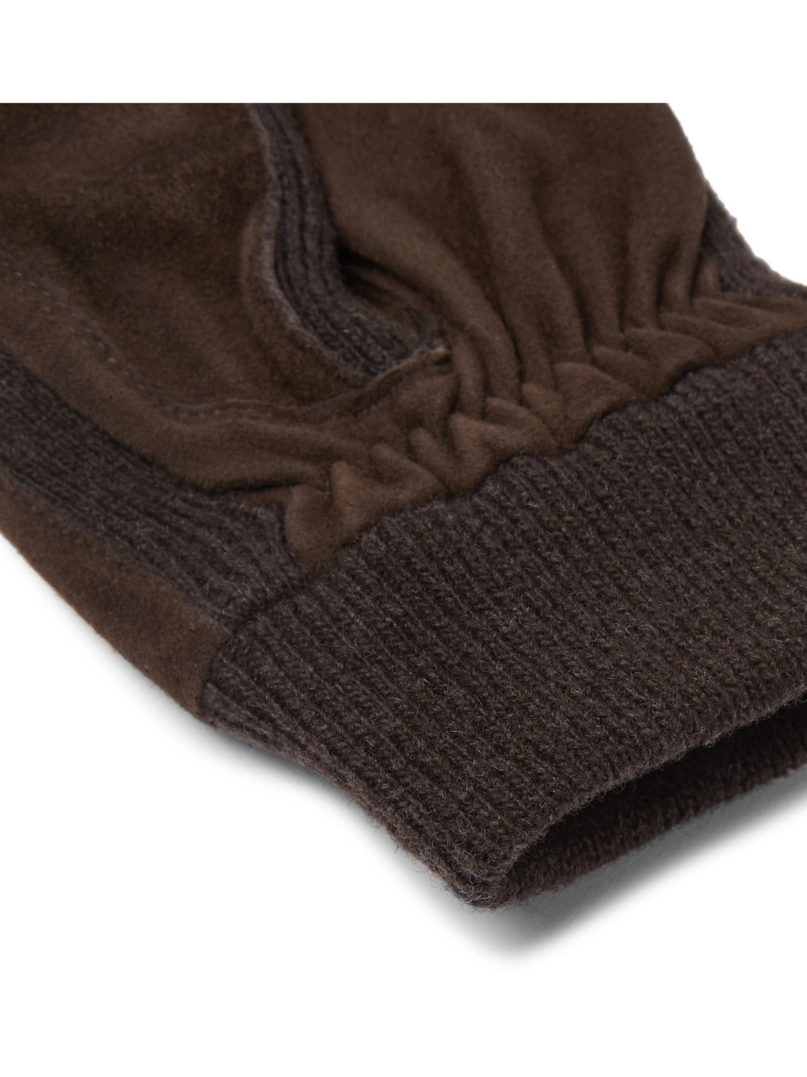 Shop Hestra Geoffrey Suede Gloves In Brown