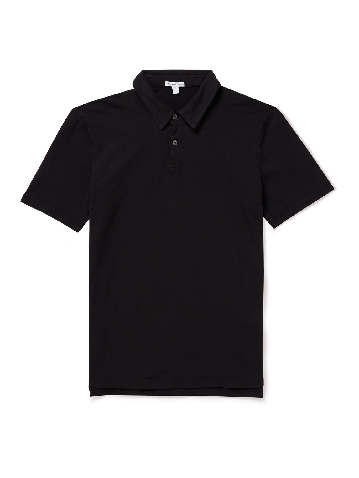 James Perse Slim-fit Supima Cotton-jersey Polo Shirt In Black