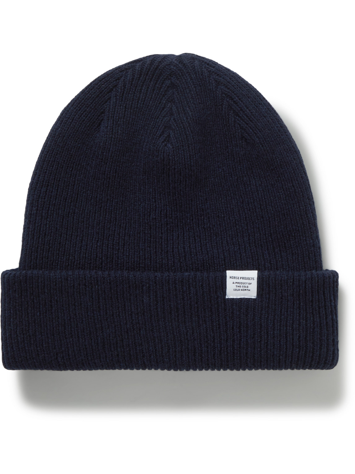 Norse Projects Ribbed Wool Beanie In Blue