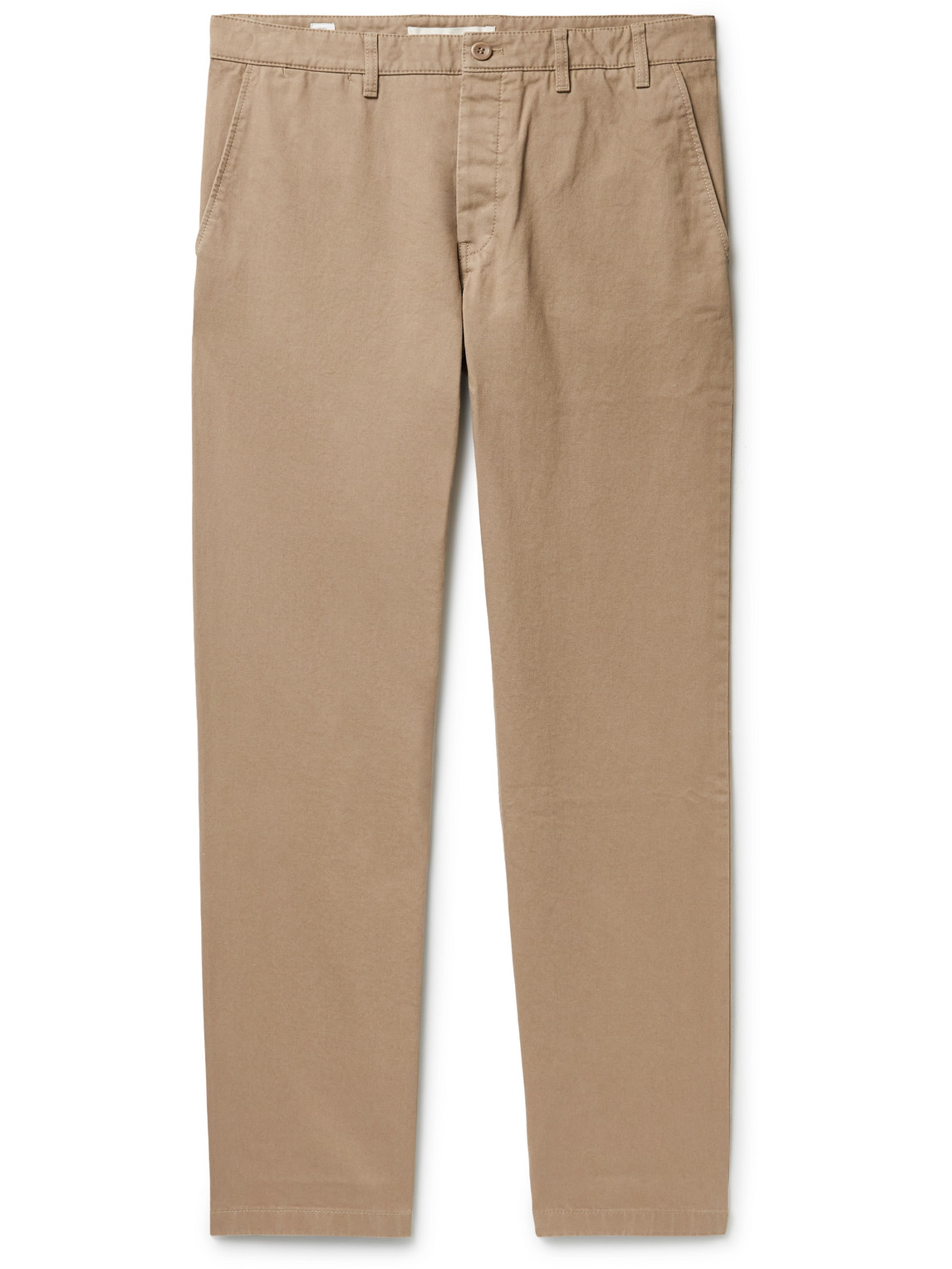 Shop Norse Projects Aros Heavy Straight-leg Organic Cotton Trousers In Neutrals