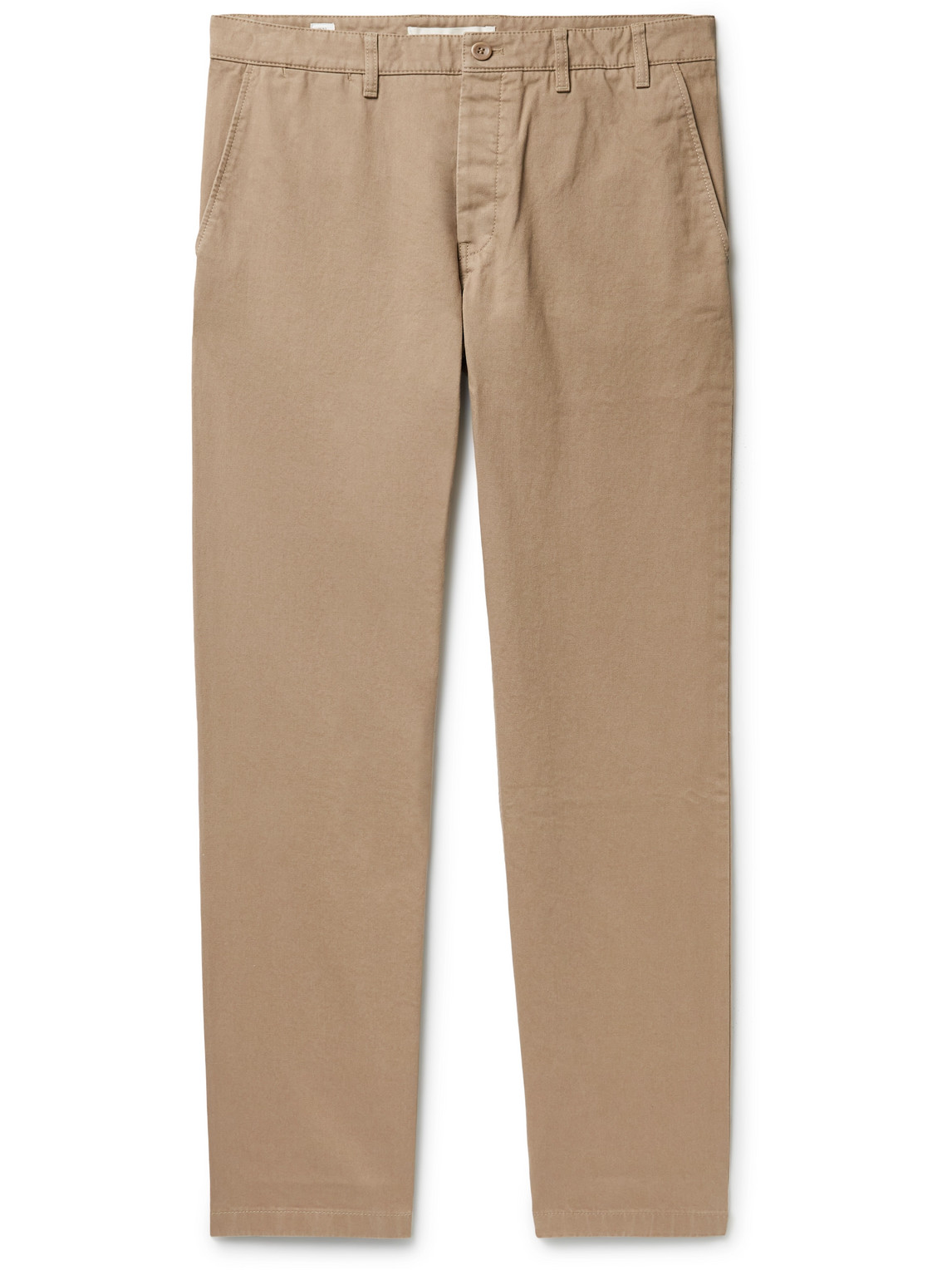 Norse Projects Aros Heavy Straight-leg Organic Cotton Trousers In Neutrals