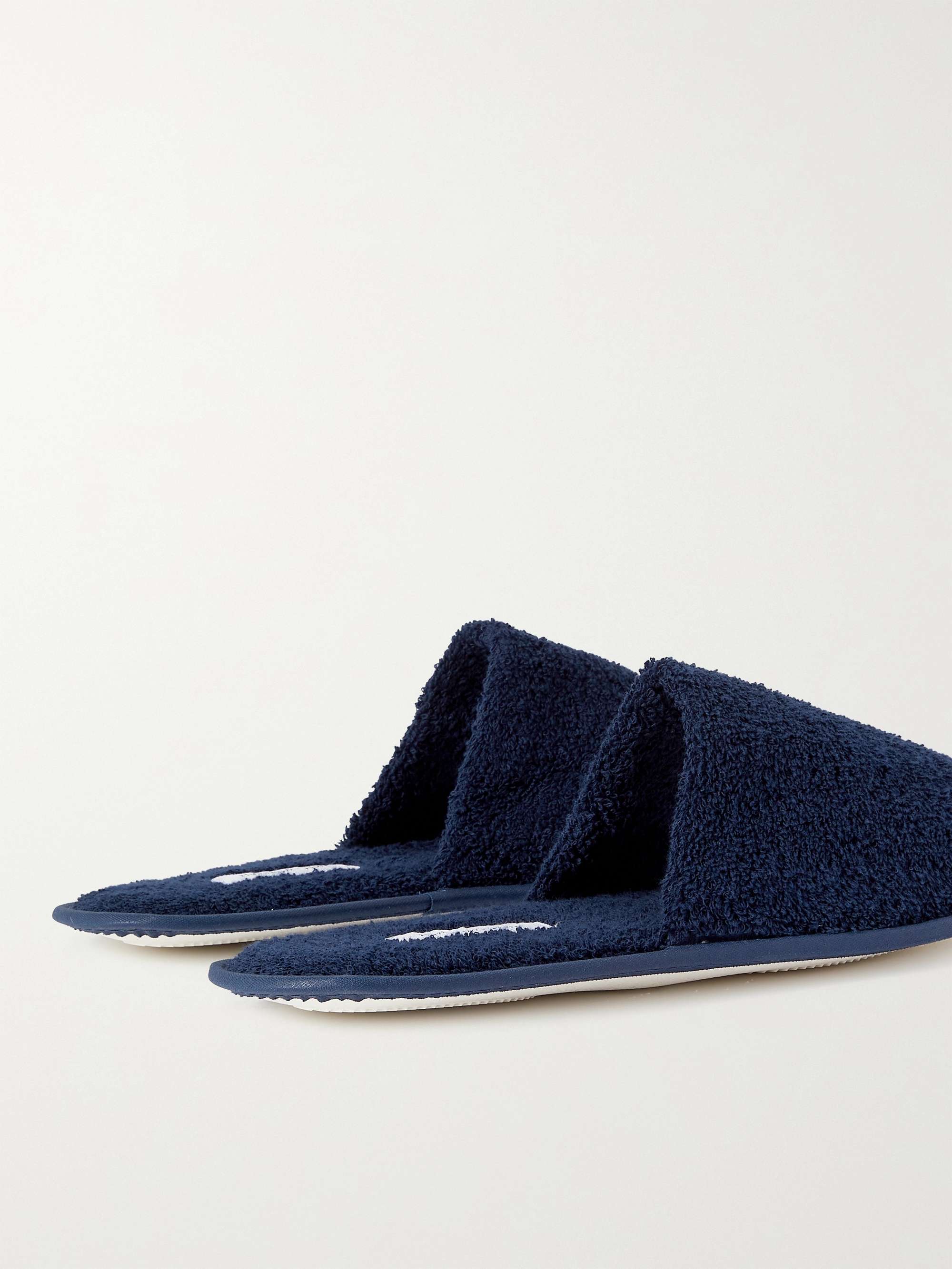 HAMILTON AND HARE Cotton-Terry Slippers