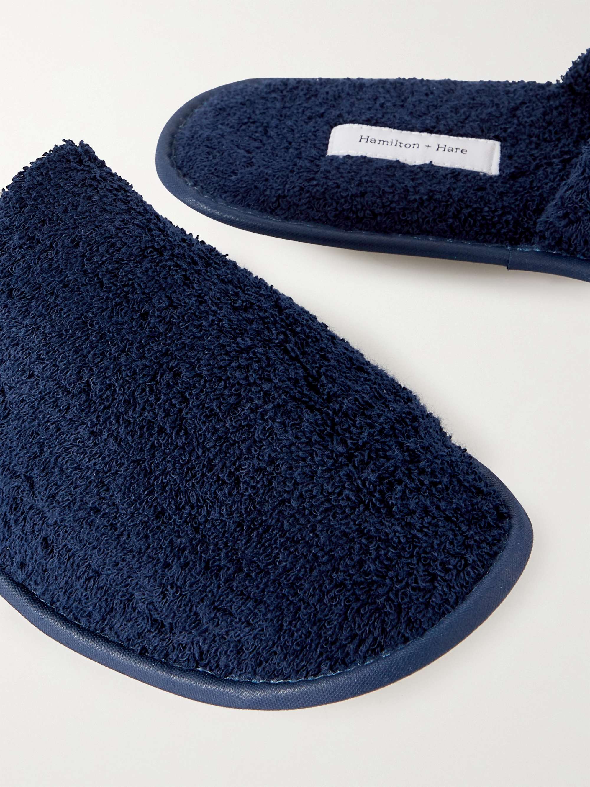 HAMILTON AND HARE Cotton-Terry Slippers