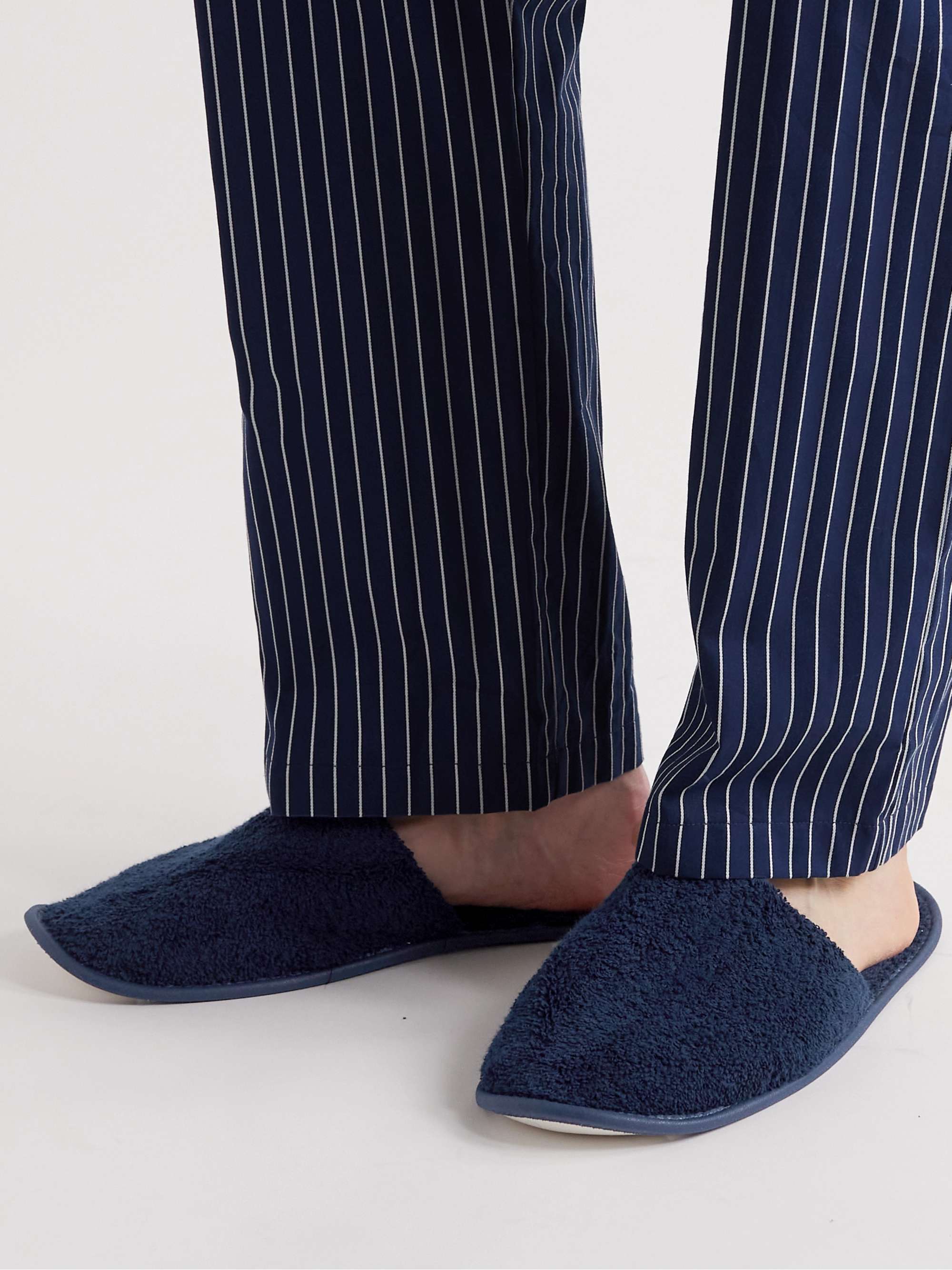 HAMILTON AND HARE Cotton-Terry Slippers