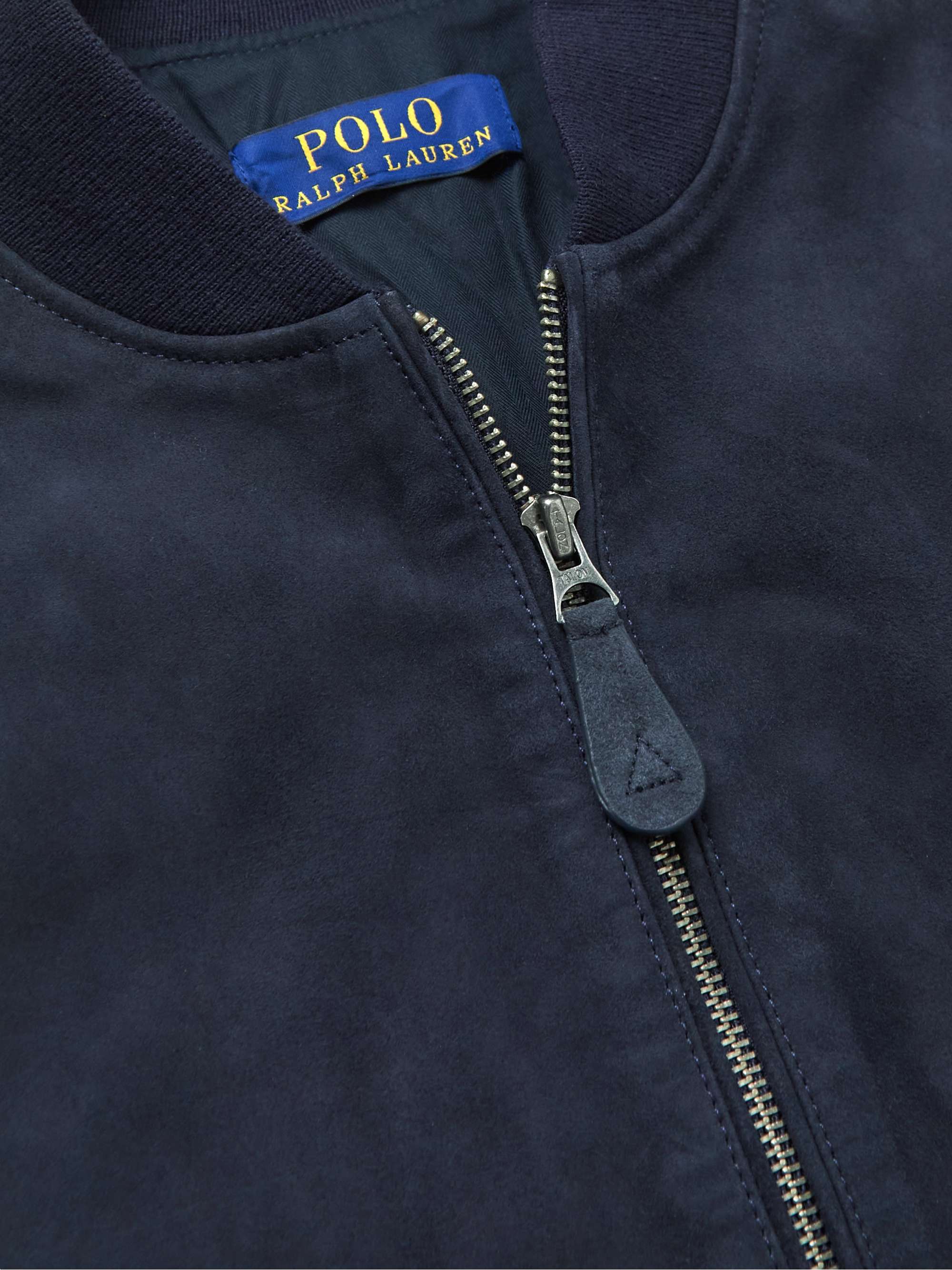 POLO RALPH LAUREN Gunners Suede Bomber Jacket