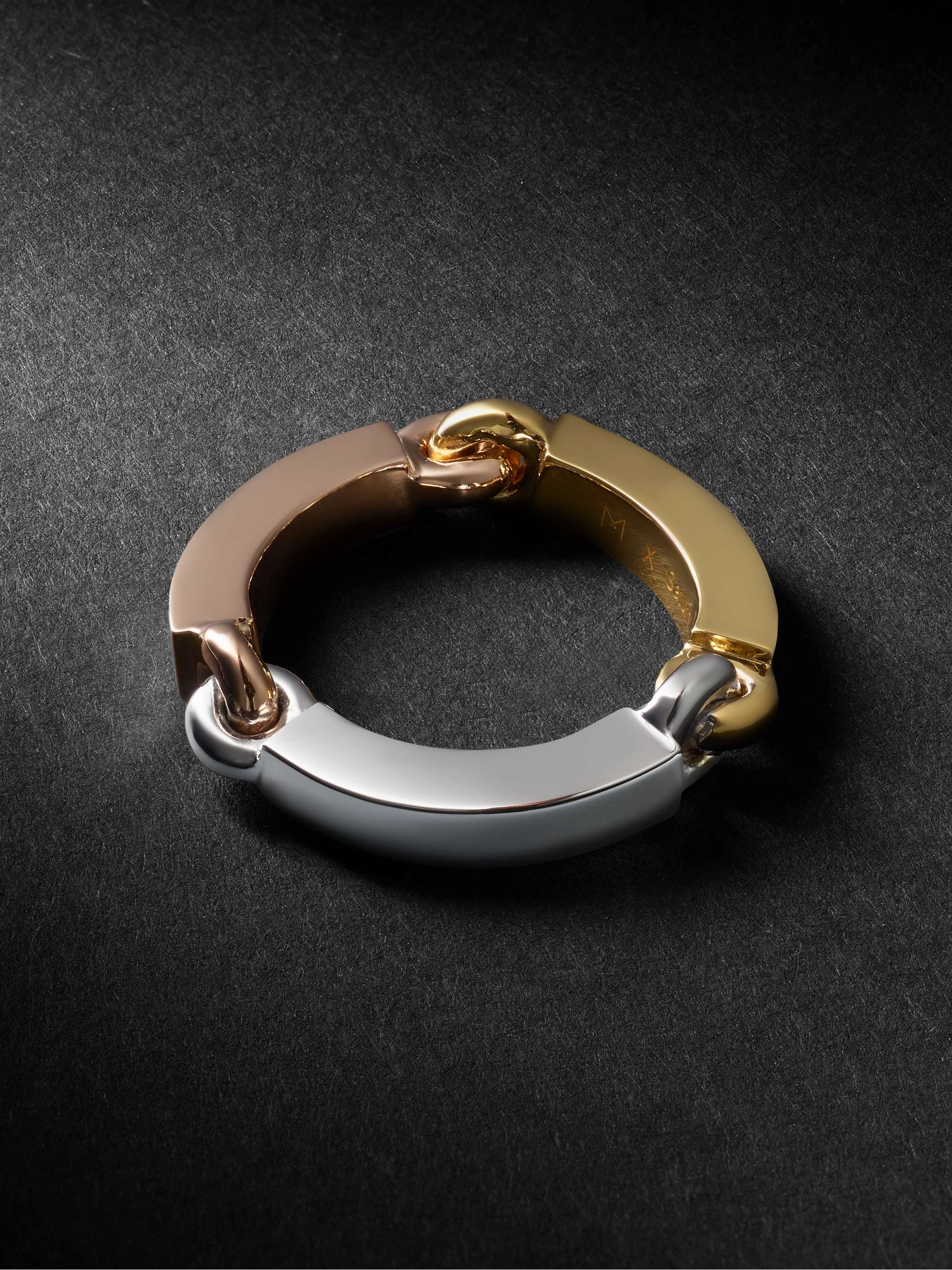 M.COHEN The Perihelion White, Yellow and Rose Gold Ring